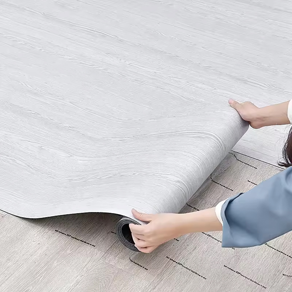 TEMU Wood Effect Self-adhesive Film | 60cm X 10m Pvc Roll | Dark/light Grey Scratch-resistant Surface | Application