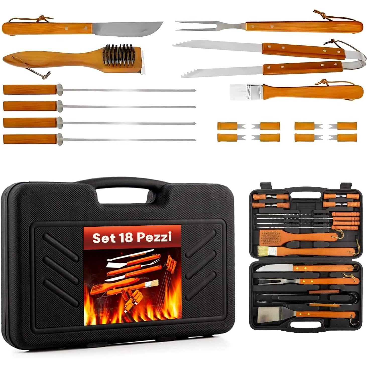 TEMU Set Of 18 Bbq Accessories