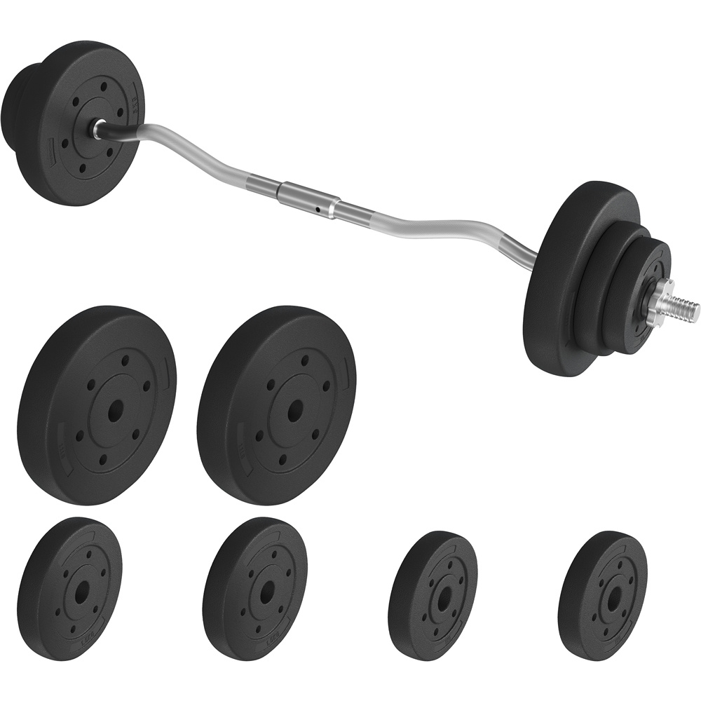 TEMU Costoffs 20kg/30kg Home Gym Kit With Detachable Bar, Weight Plates And Star Lock Collars, -one Strength Training Set, For More Comfortable To