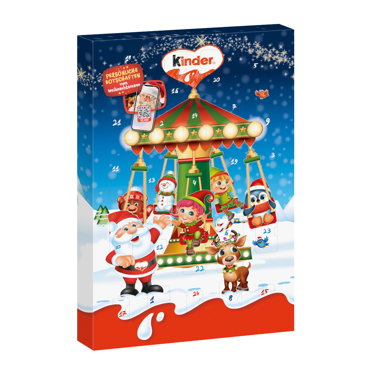 Image of Ferrero Kinder Mix Advent Calendar - Lovingly Presented Pack, 151g