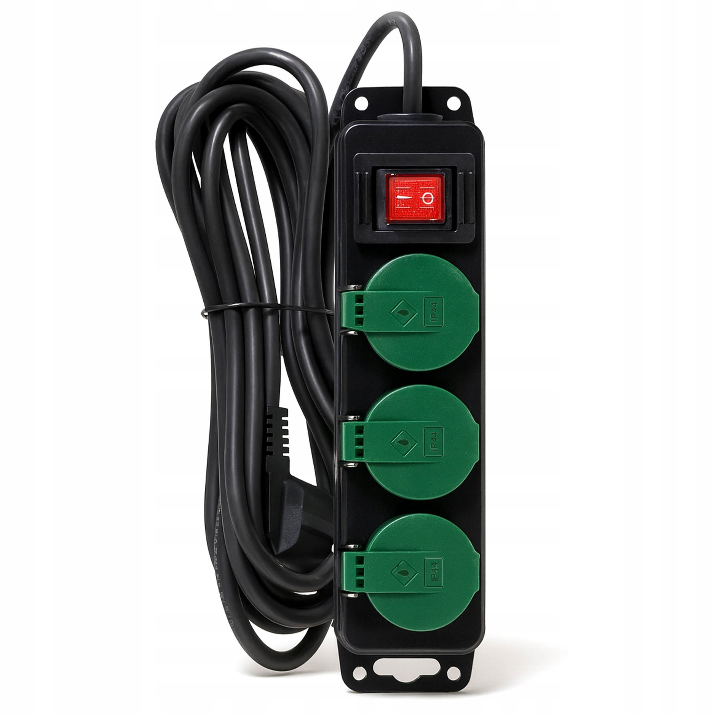 TEMU Extension Cord Power Strip 5m 3 Sockets 230v, Power Cord For Tools, Workshop, Garden, Outdoor, Ip44 Protection