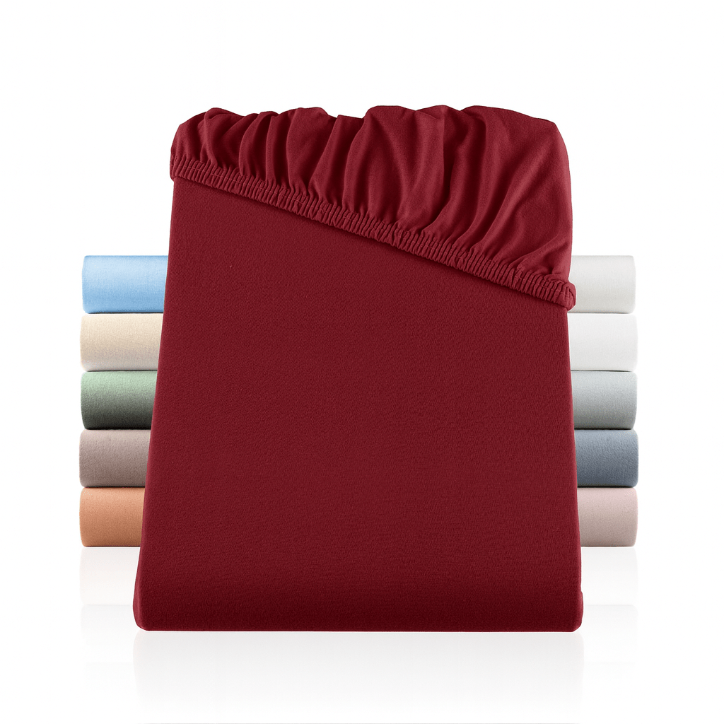 E-shop BaSaTex Bio Jersey Premium Spannbettlaken | Spennbetttuch für Wasserbetten und Boxspringbetten | 97% BIo Baumwolle + 3% Elasthan |