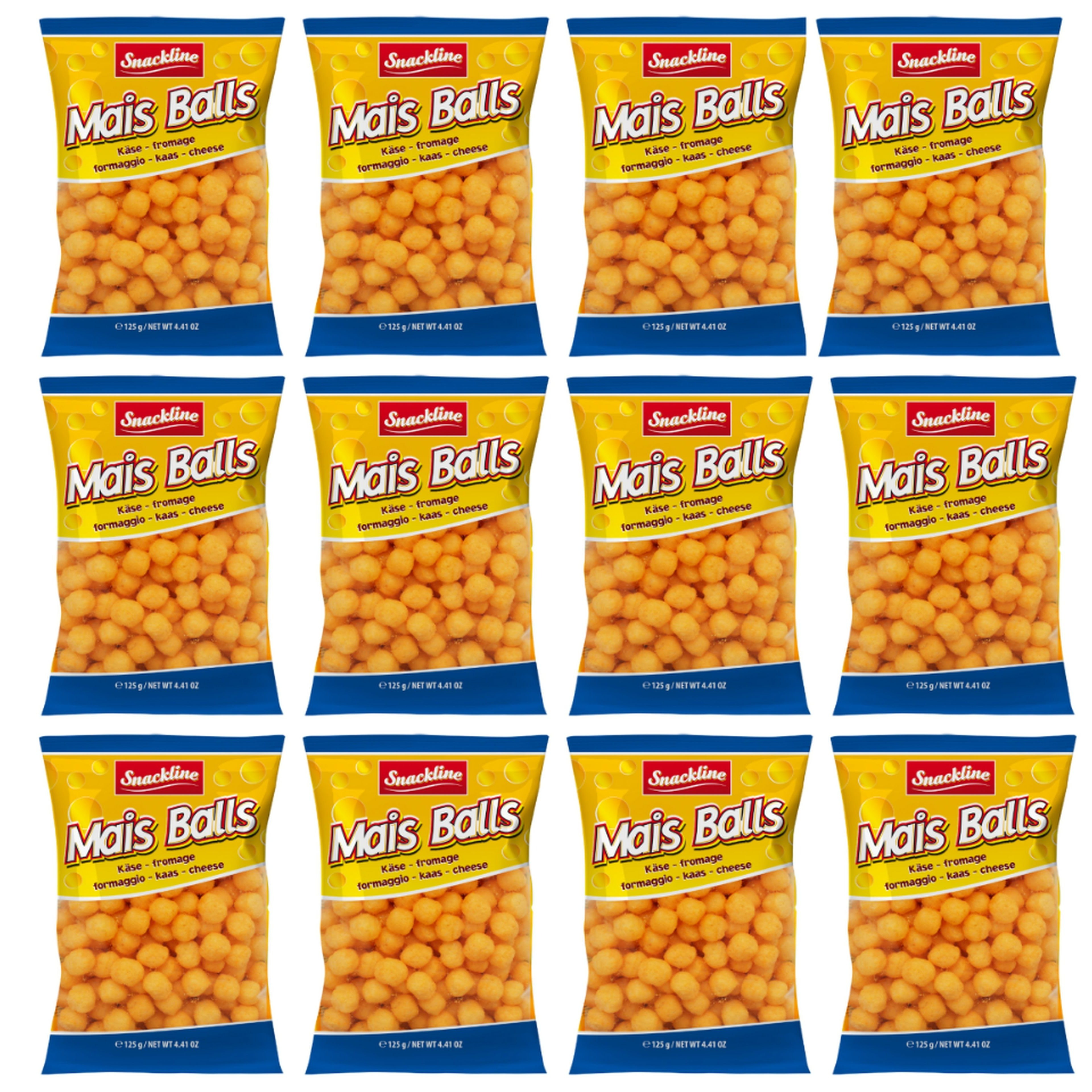 Snackline But Cheese Balls 12 X 125g