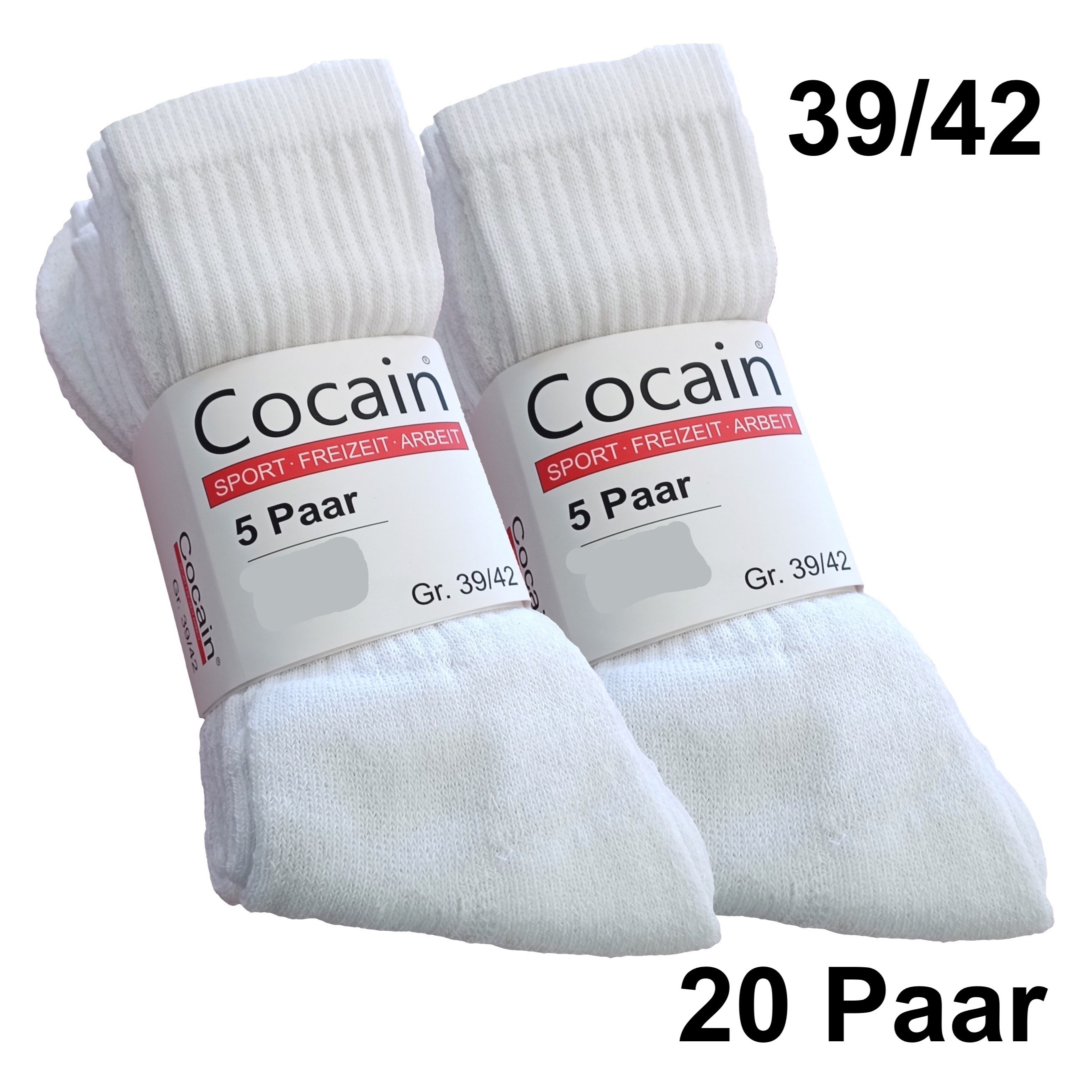 Image of 10 | 20 | 30 | 50 Pairs Of Men's Women's Sports Socks Tennis Socks | Eu 39-42 White | Comfortable | Uni | Breathable | Moisture-wicking