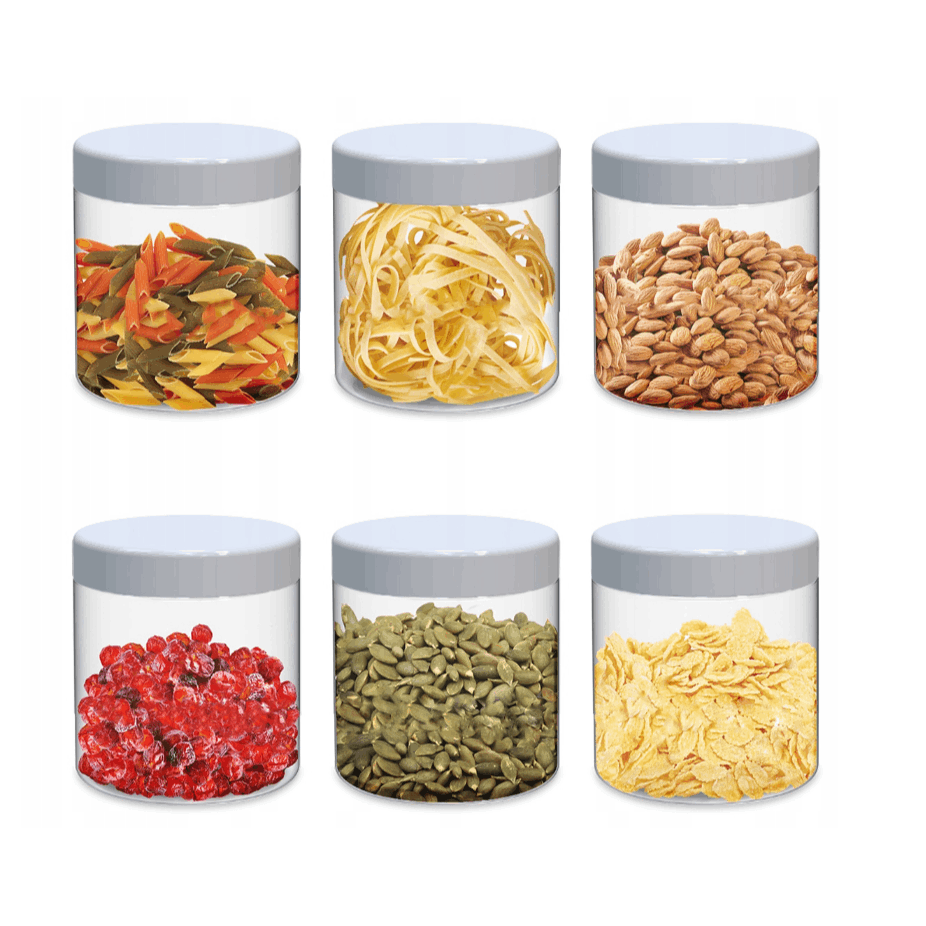 TEMU 6x Pojemnik na przyprawy plastikowy słoik 100ml PET