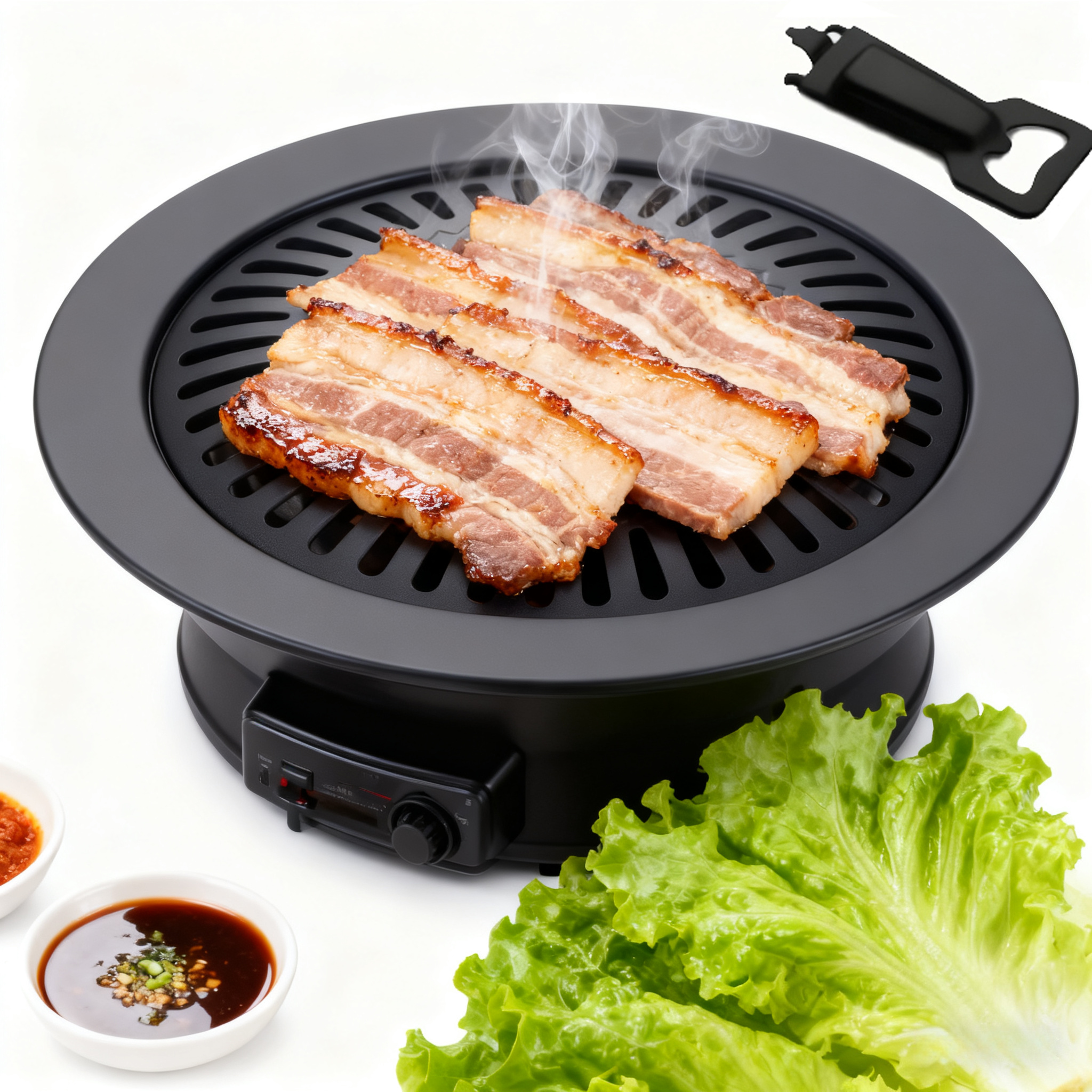 TEMU Coastech® Grill Pan, Cast Iron Grill Pan, Gas Stove Grill Plate, Camping Grill Attachment For Gas Stove, Camping Stove & Camping Gas Grill - 32