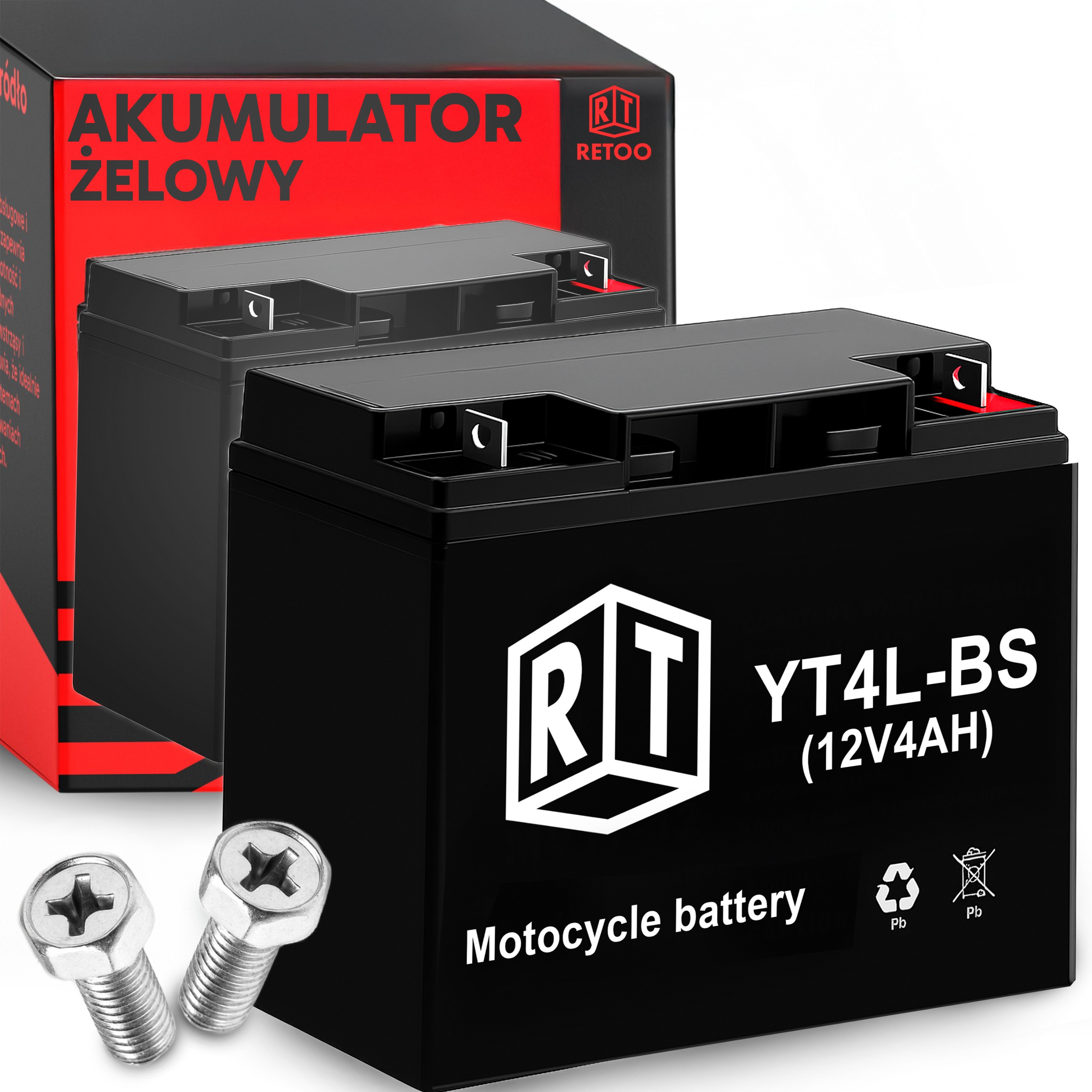 E-shop Gel- 12V 4Ah für Motorrad, Roller, , UPS, Alarmanlagen und elektrisches Spielzeug, wartungsfreie, dicht geschlossene Bauweise mit