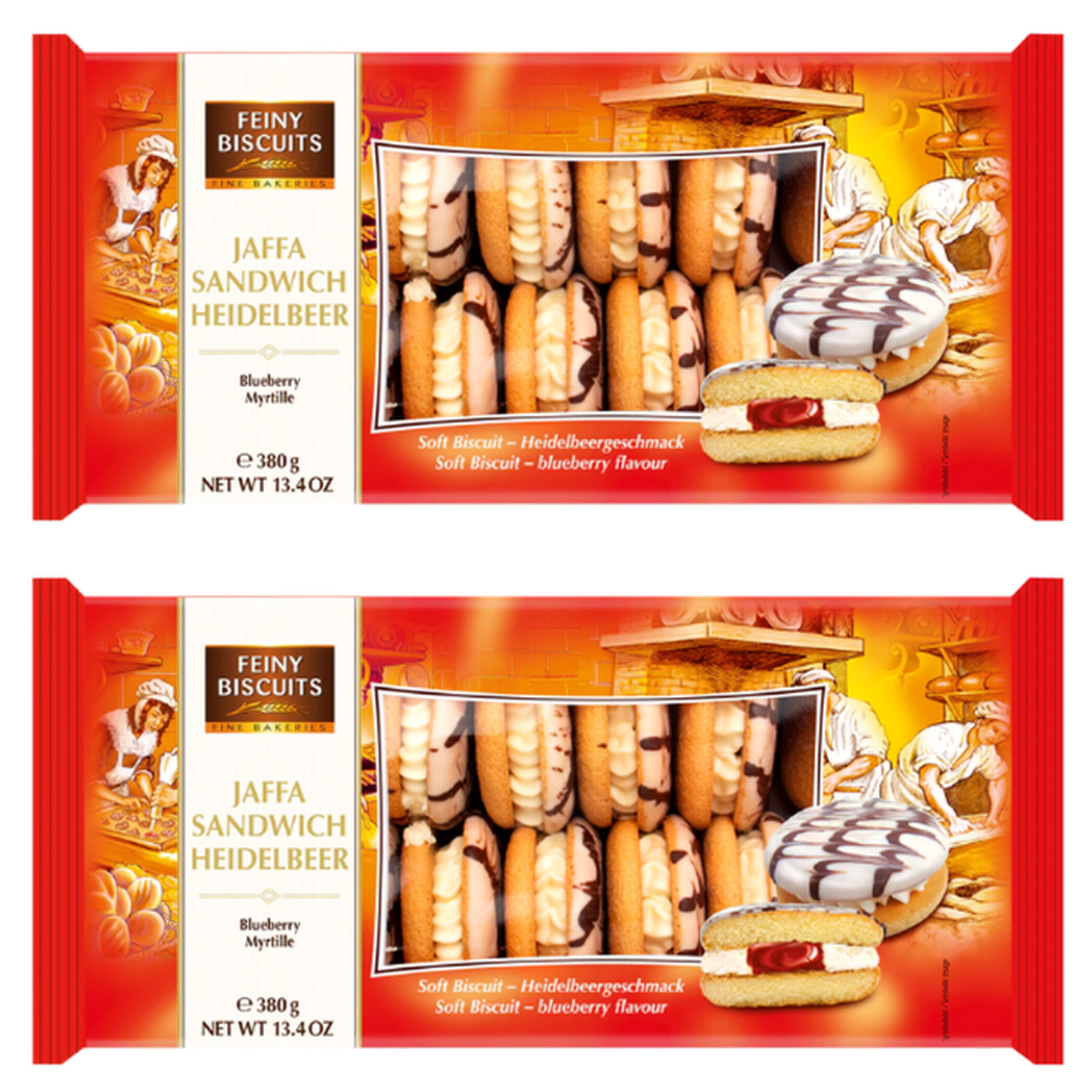 Delicious Biscuits Jaffa Cakes Sandwich Bilberry 380g – Biscuit Cake With Fruit Filling & Whipped Cream