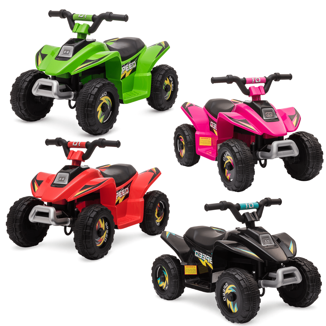 6V Kids Electric Ride-On ATV Quad Bike – All Terrain Vehicle Toy with Forward & Reverse for Toddlers 18–36 Months
