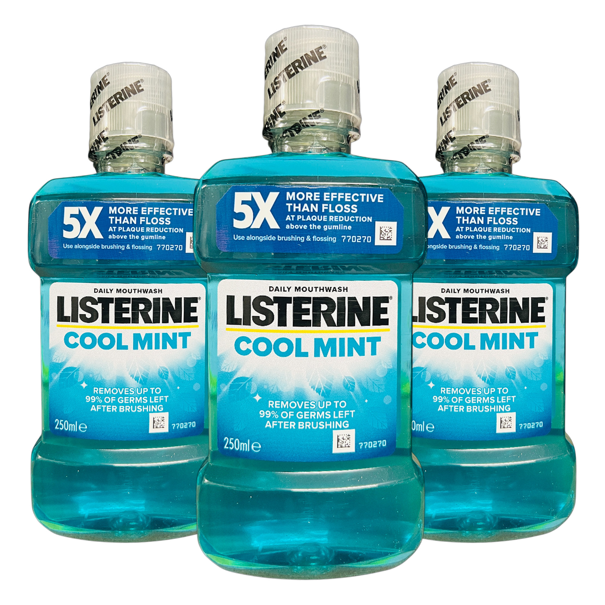 TEMU Listerine Mouthwash (3 X 250ml) – Removes 99% ,