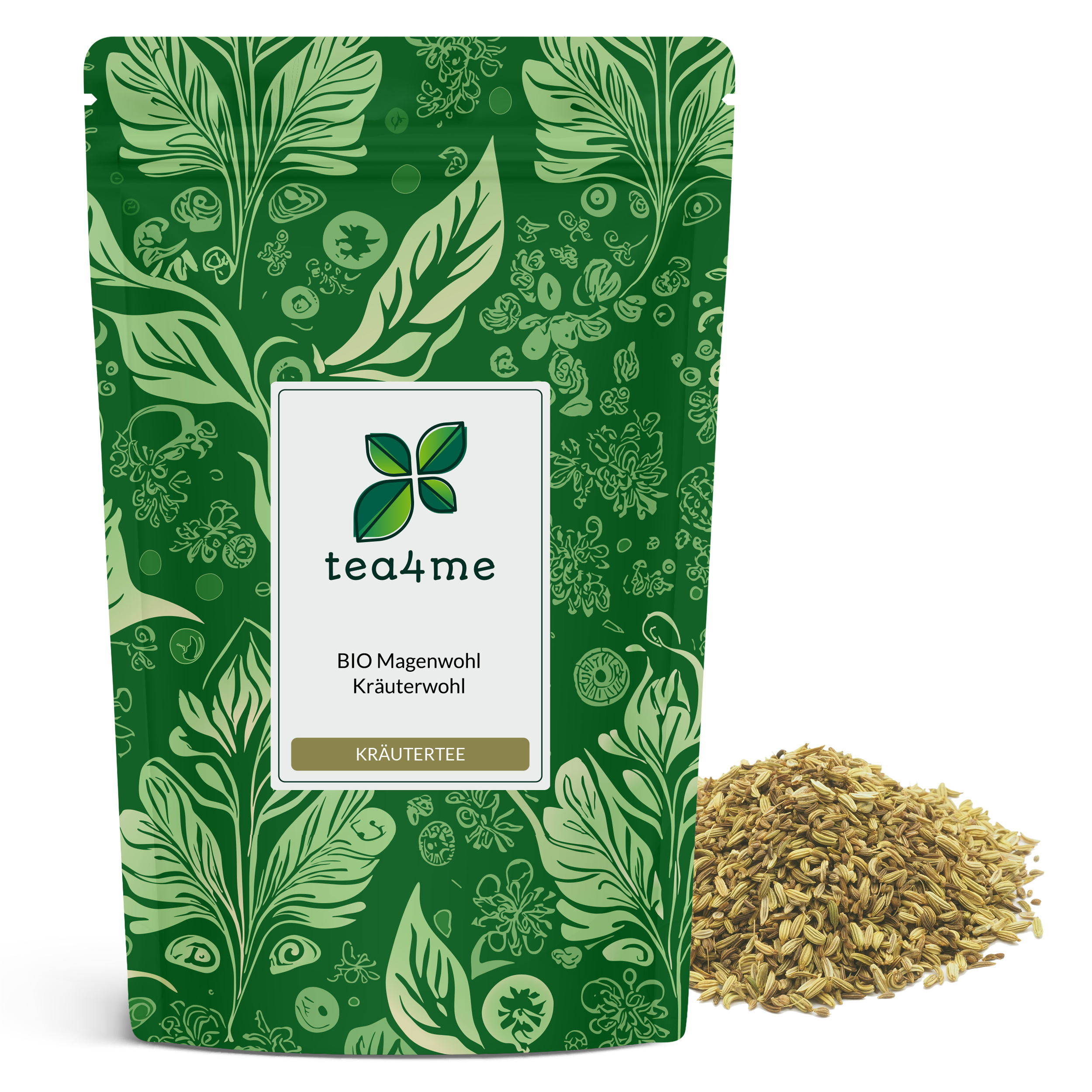 Image of Tea4mestomach Comfort Herbal Tea With Caraway-anise-fennel Flavor | 125g Tea | Spicy, Robust, Freshly Packed