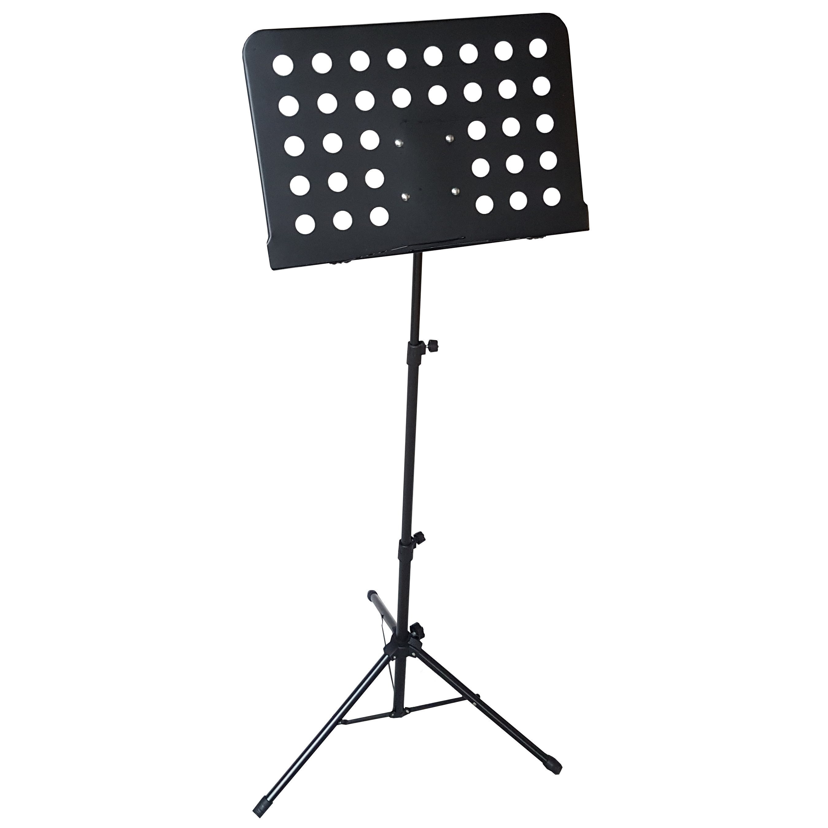 Msa Music Stand, Black, Large Surface, To 124cm, Foldable