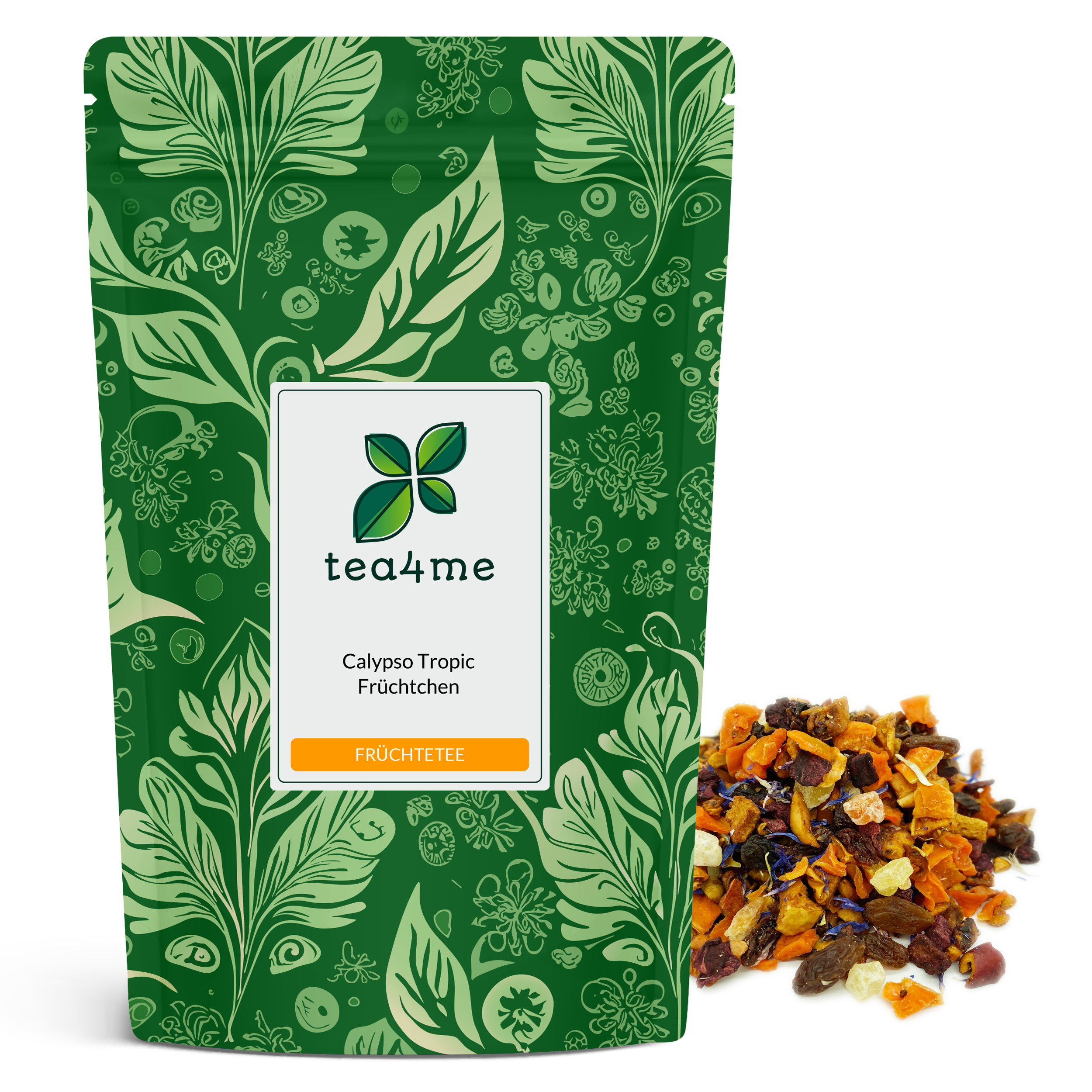 Image of Calypso-tropic-fruit Tea With Pineapple Flavor | 125g Tea | Fruit Tea With Sweet Pineapple Flavor - Tropical Feeling From The Cup