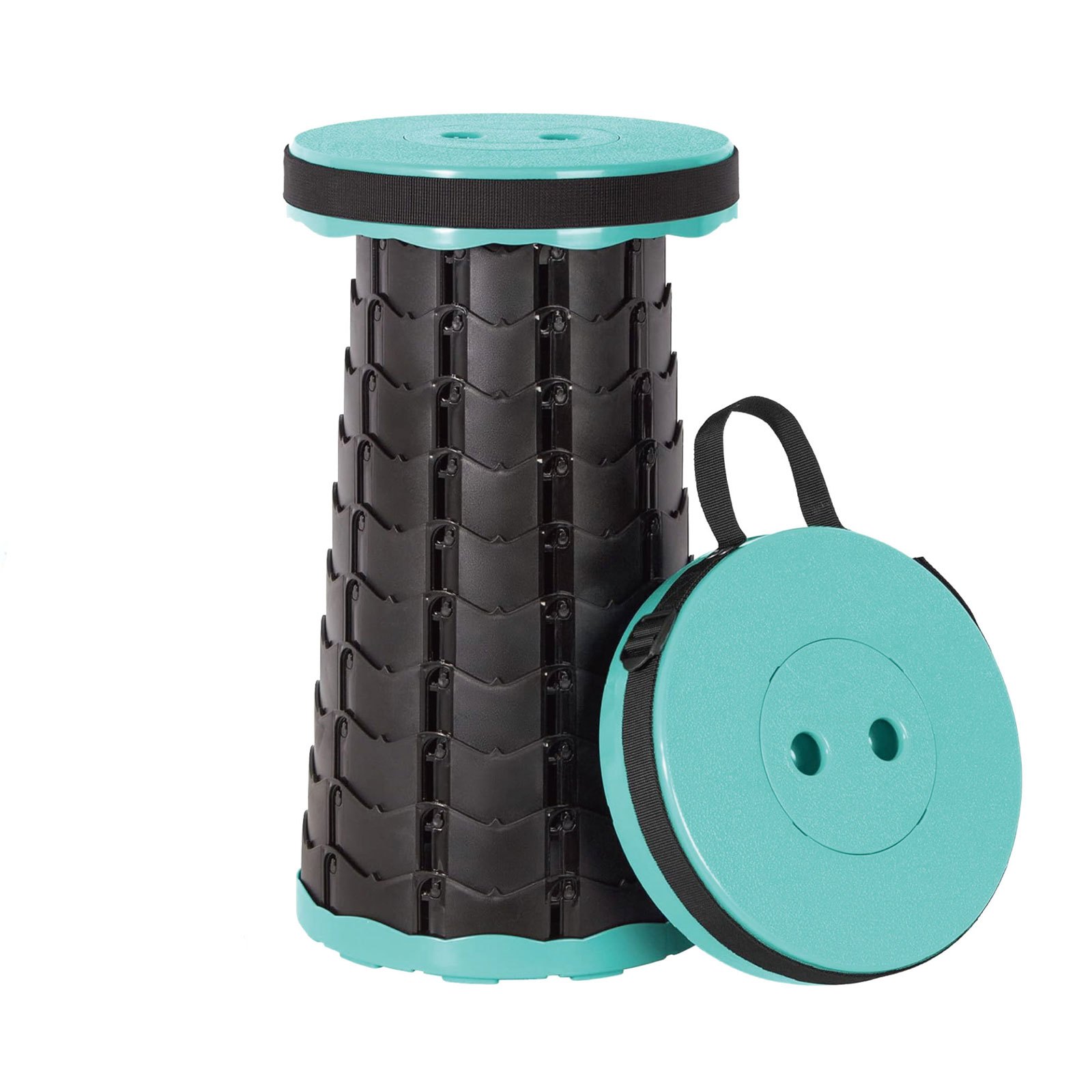 TEMU Silla y taburete plegables portátiles de resistencia - Diseño compacto y , taburete plegable multifuncional ajustable para camping, pesca,