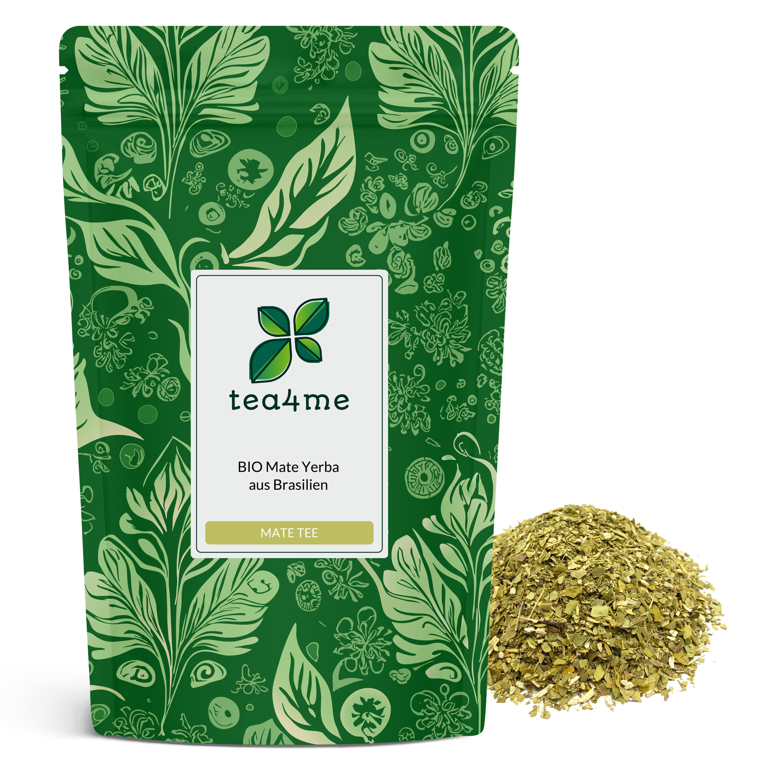 Tea4me Bio Mate Green Mate Tea From Brazil | 100g Tea | Tastes Best Ice-cold