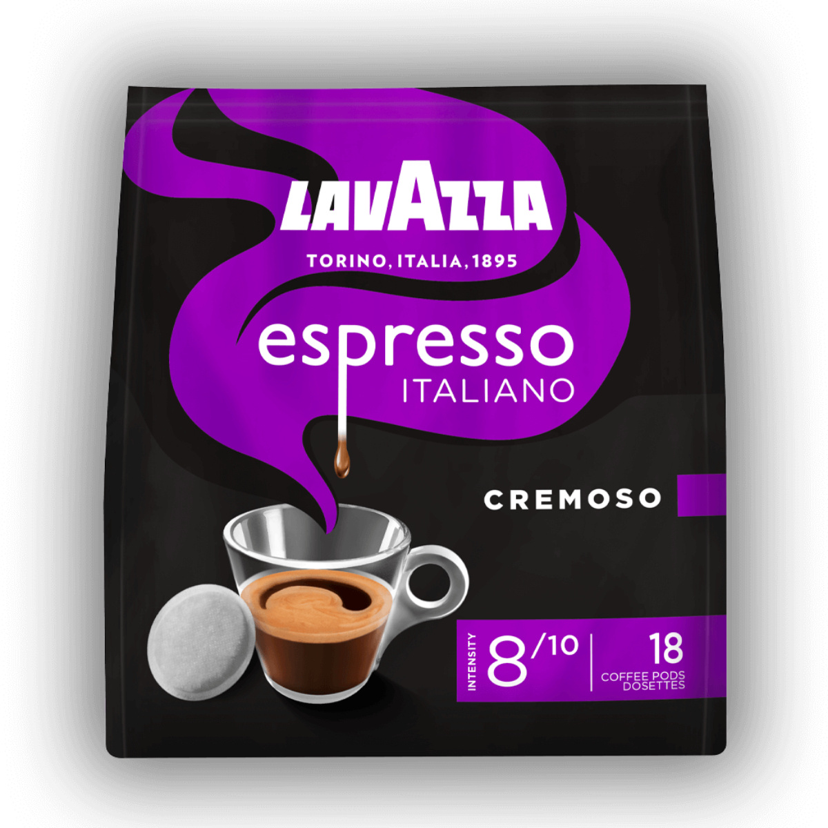 Lavazza Espresso Cremoso 18 Coffee Pads Full-bodied In Flavor 125g