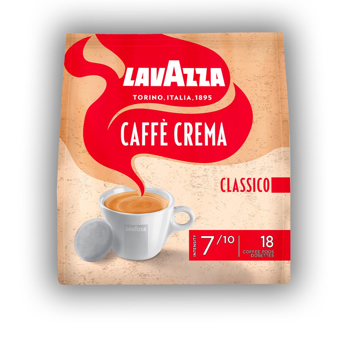 Lavazza Coffee Cream Classic Pads 18 Coffee Pads In A Package 125g