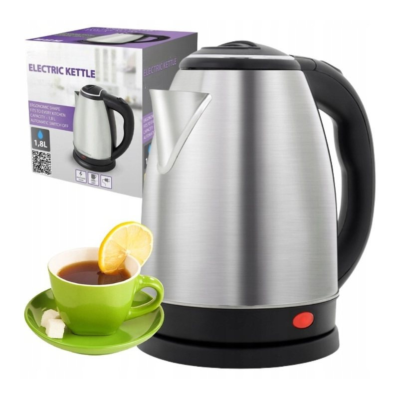 TEMU Wireless Electric Kettle, Large 1.8l, Stainless Steel