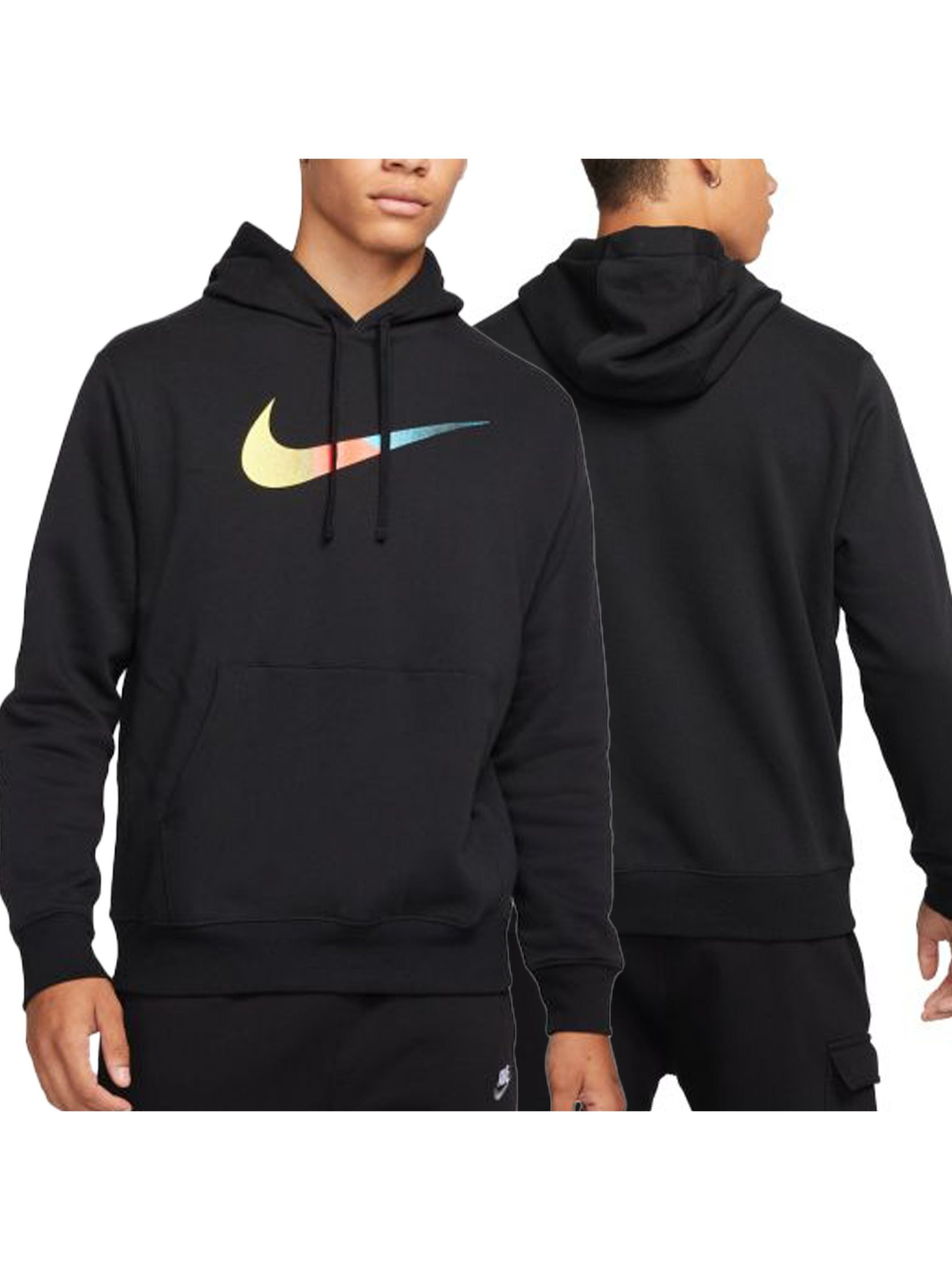 Nike Heren Klassieke Zwarte Sport Trui met Capuchon, Gevoerd, Origineel DM2394-010