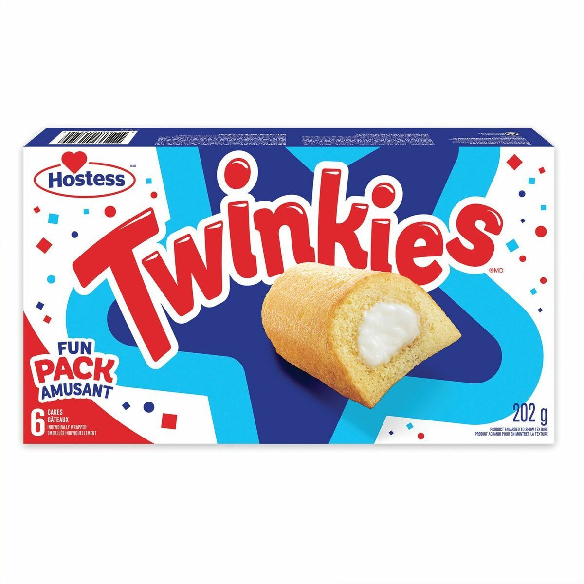 TEMU Hostess - 6 Pack Of Twinkies - Golden Sponge Cake With A Creamy Filling - Gift Idea - Festive Treats - Christmas Stocking Fillers - Party