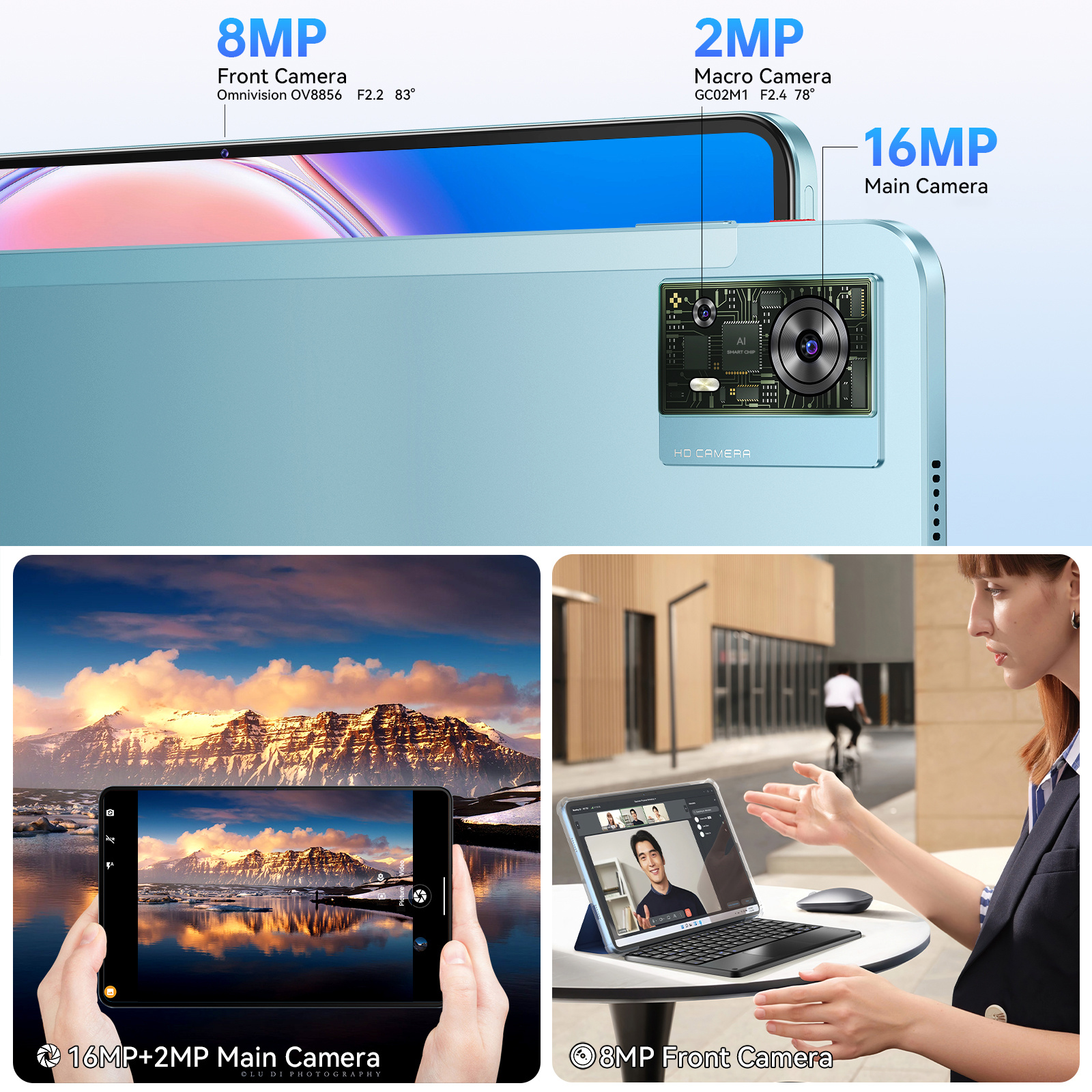 2025 OUKITEL OT5S 12-Inch Android 14 Gaming Tablet, 24GB RAM + 256GB ROM (Expandable to 2TB), 8250mAh/18W Battery, 2.4K 90Hz Display, T606 Octa-Core Processor, 8-Core GPU, Quad Speakers, Dual SIM (Keyboard Not Included)