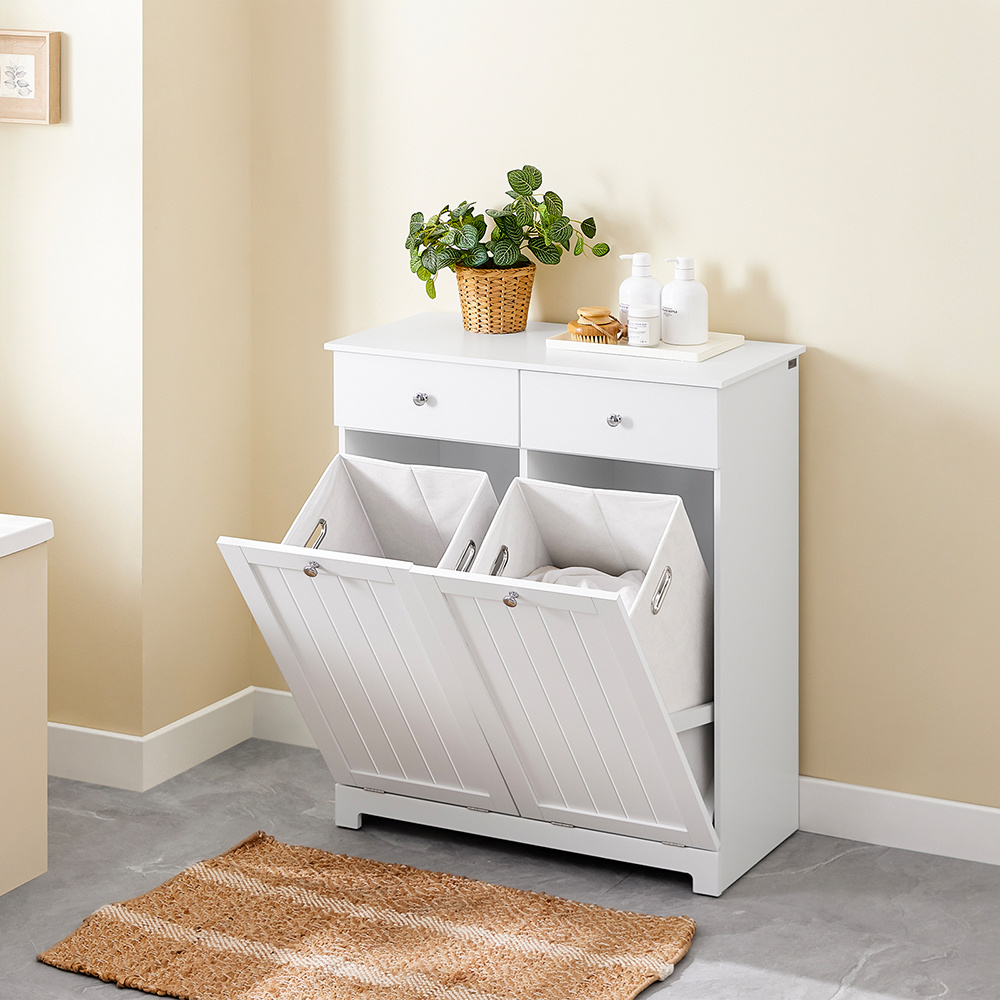 badrumsmöbel med tvättkorg och 2 lådor – stort kapacitets - Temu Sweden
