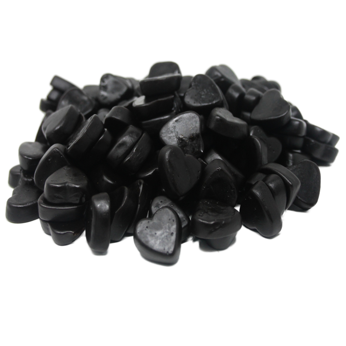 Licorice Hearts Strong Licorice With Salmiak Salt Sugar-free 175g