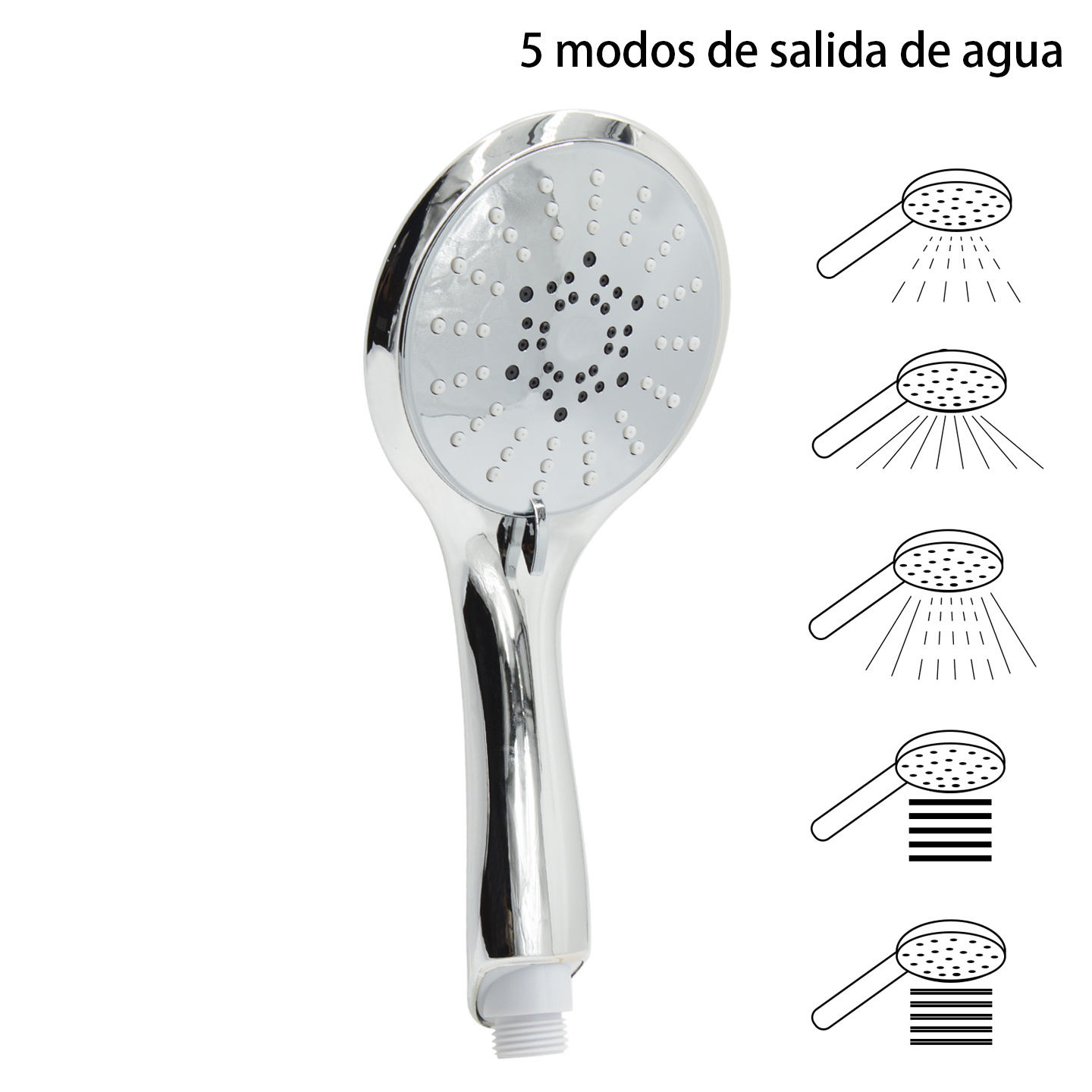 TEMU Ducha de de gran para hogar y hotel | Cabezal cuadrado de gran panel con orificios gruesos | Aumento de presión ultra potente | Rociador