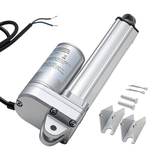 12v linearantrieb, 4 zoll hub linearantrieb, 675 lbs/3000 n 0,2/s bewegungsantriebe mit montagehalterungen für solar- , industriemaschinen,
