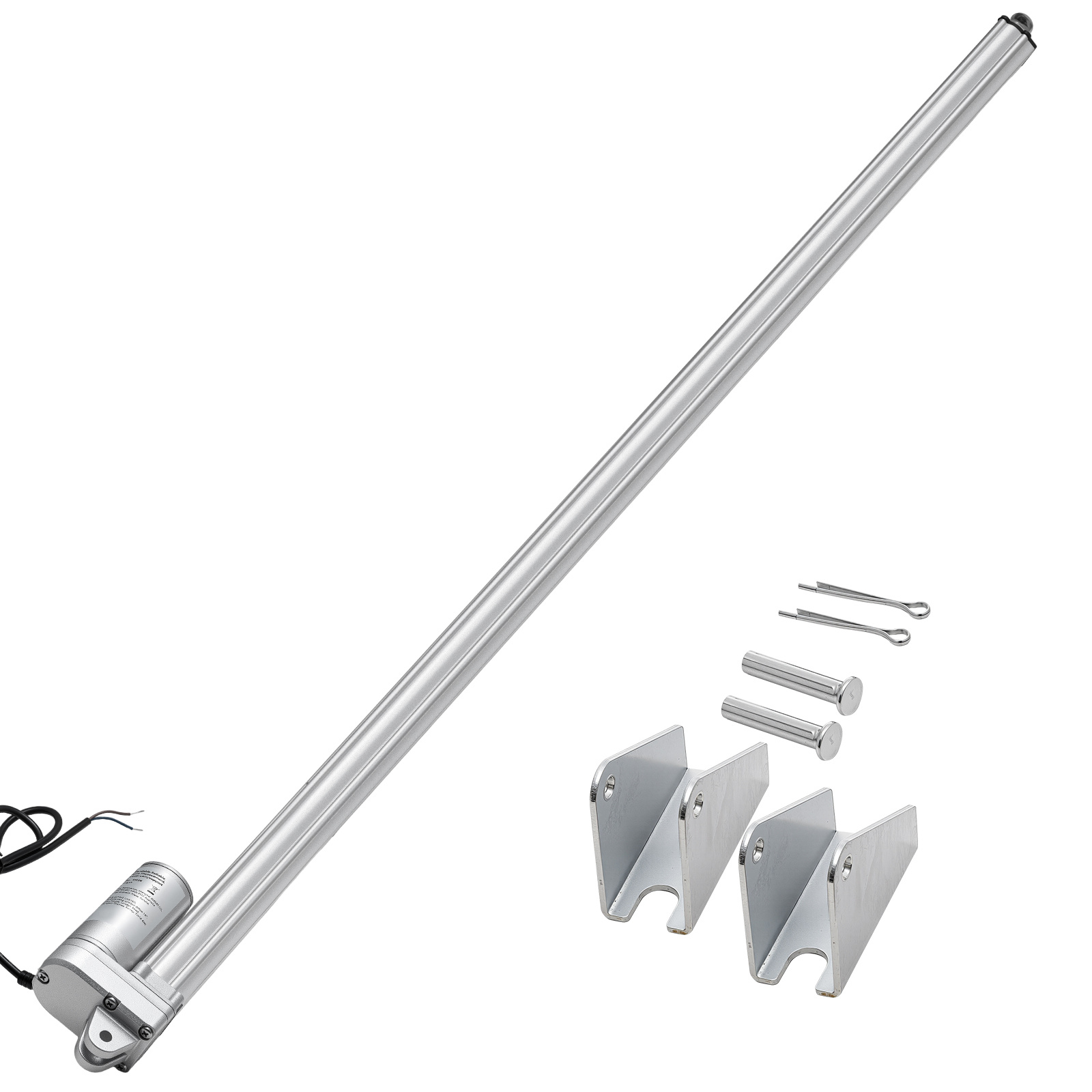 Image of Vevor 12v Linear Actuator, 40 Inch Stroke Linear Actuator, 675lbs/3000n 0.2"/s Motion Actuators With Mounting Bracket For Solar Trackers, Industrial Machinery, Door Opener