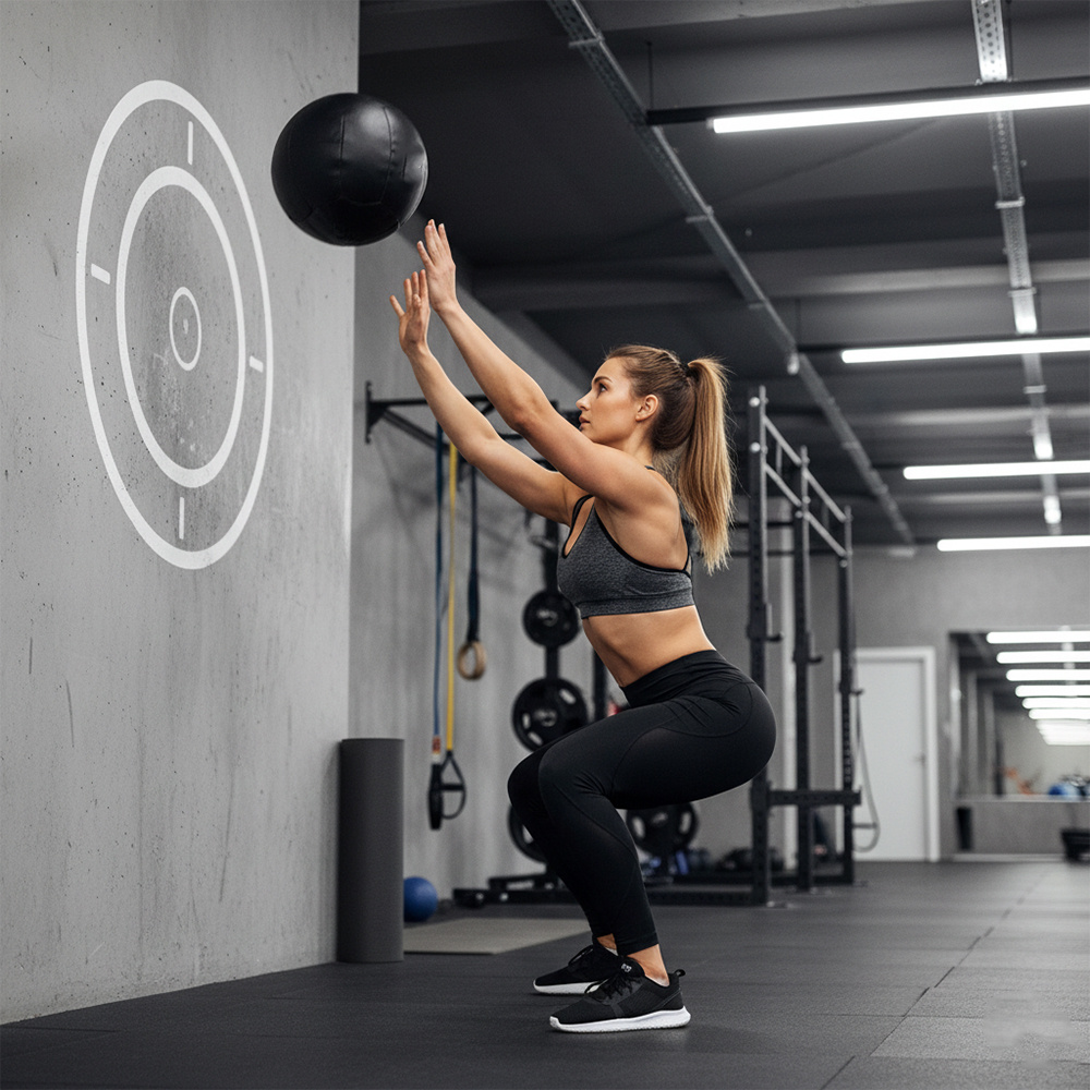 9+10kg Wall Ball Set for Strength, HIIT & Functional Training