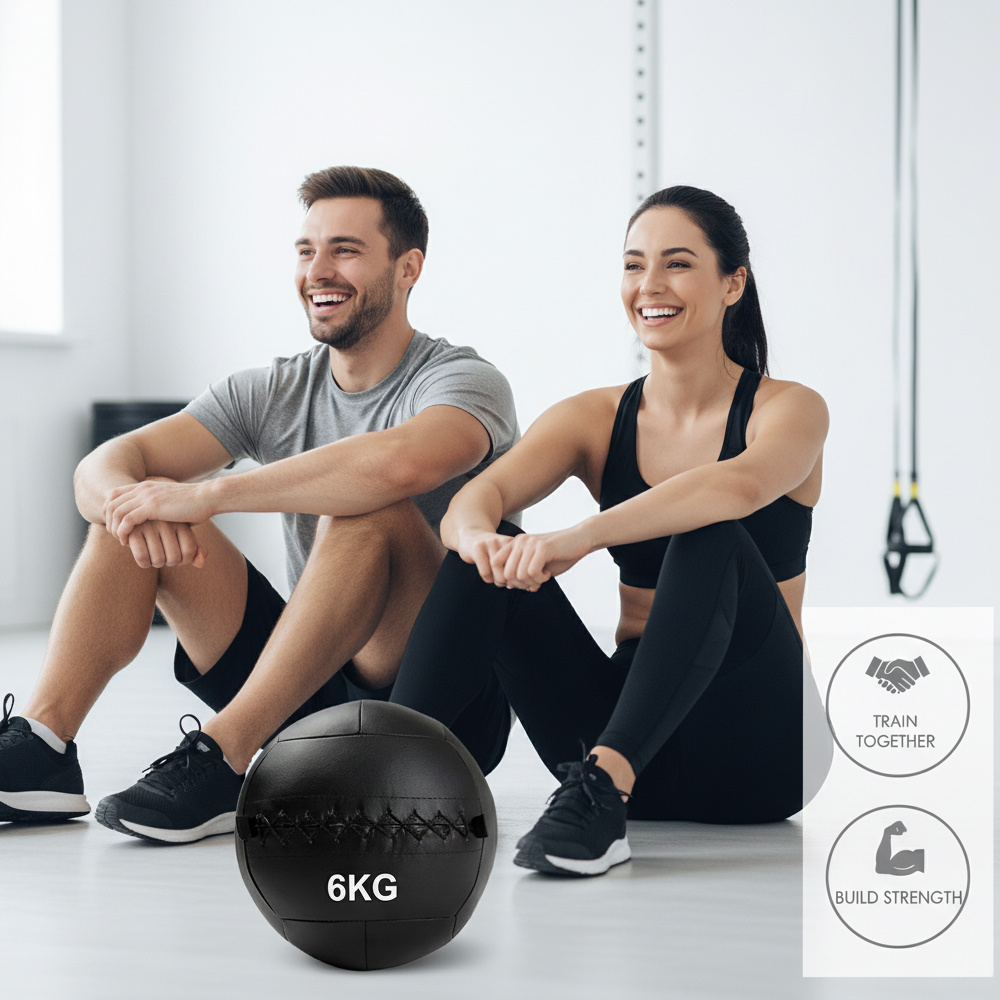 9+10kg Wall Ball Set for Strength, HIIT & Functional Training