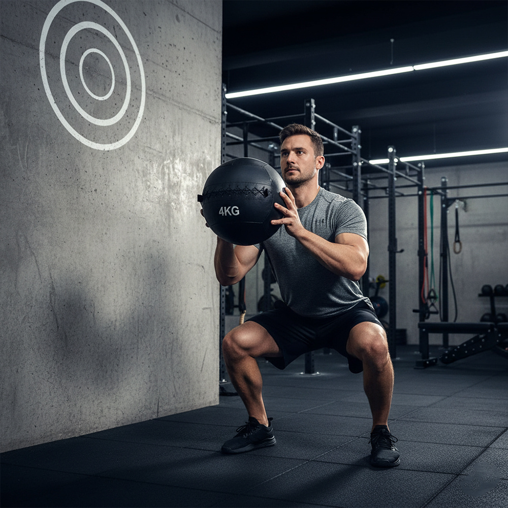 9+10kg Wall Ball Set for Strength, HIIT & Functional Training