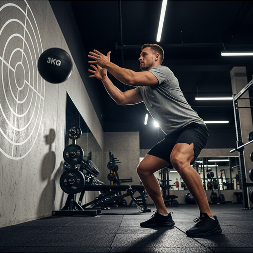 9+10kg Wall Ball Set for Strength, HIIT & Functional Training