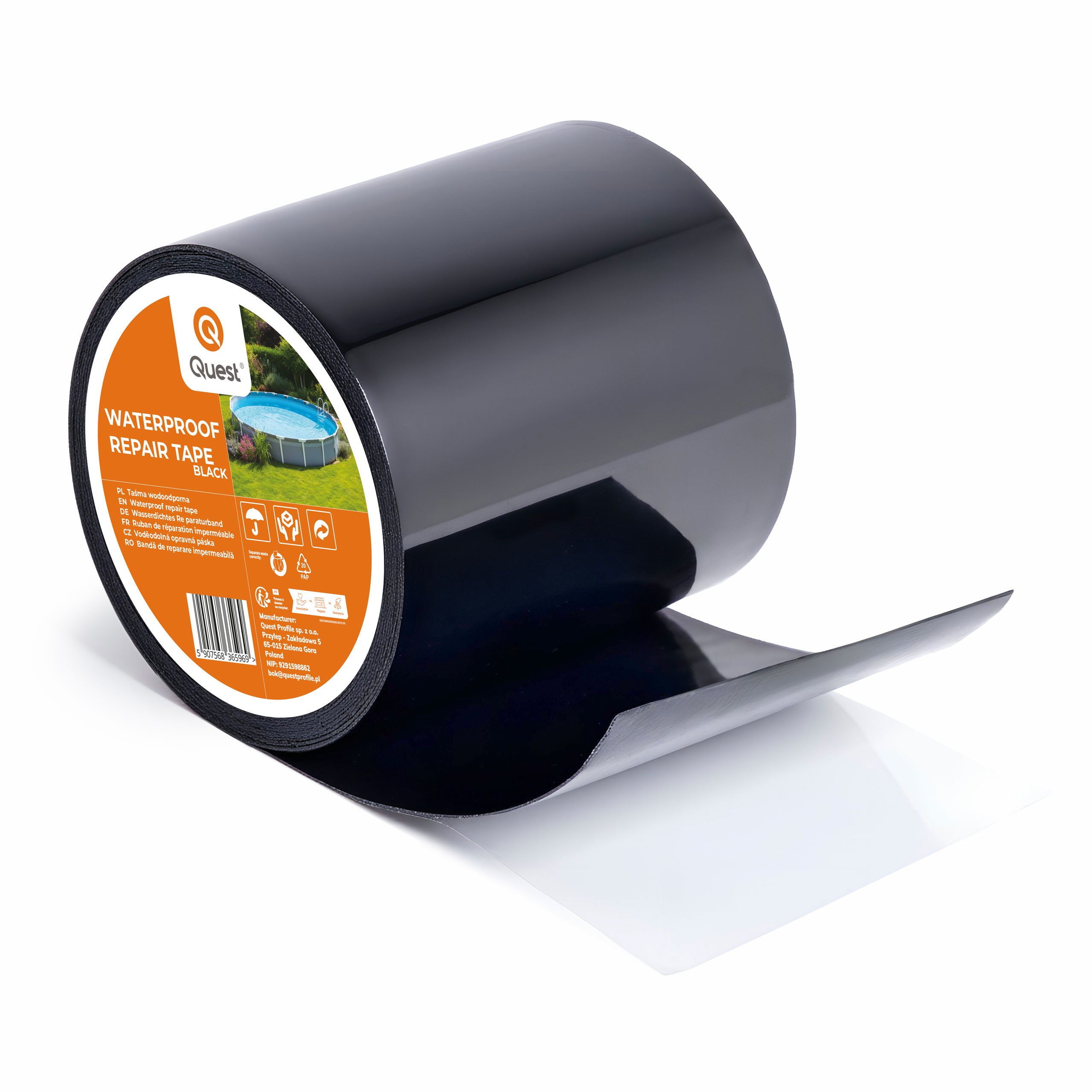 Quest, Butyl Sealant Tape 100 Mm × 3 M – Self-adhesive Repair Tape, Waterproof