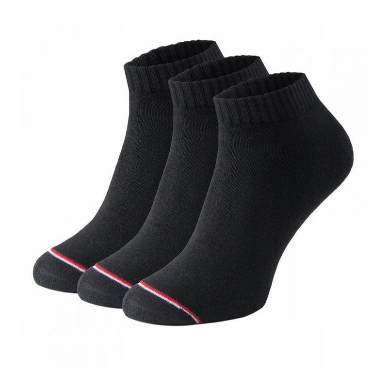Tommy Hilfiger Blackknee-high Socks, Original, 3 Pairs, Unisex, With