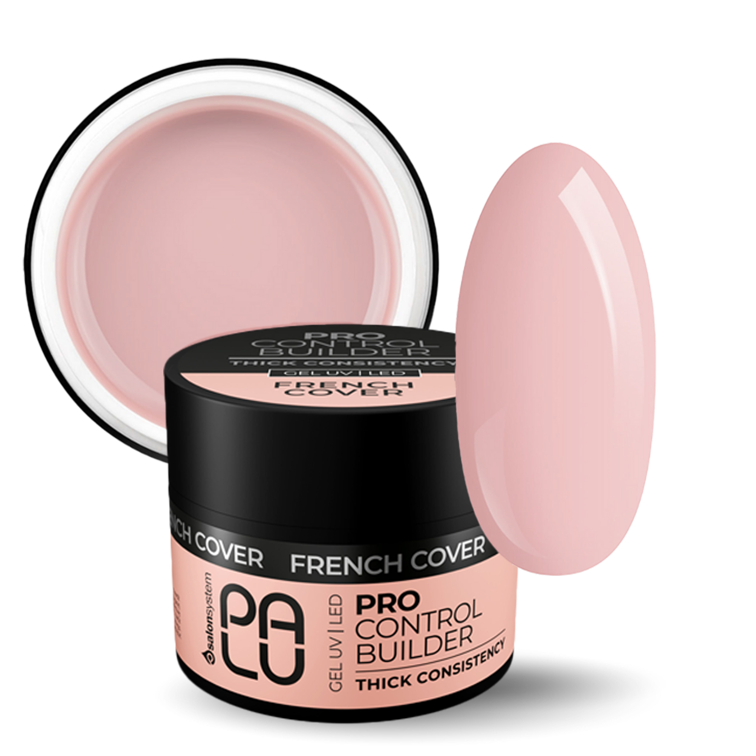 TEMU PALU PRO CONTROL GEL COBERTURA FRANCESA 45g, tono rosa-beige , para el estilo de manicura francesa