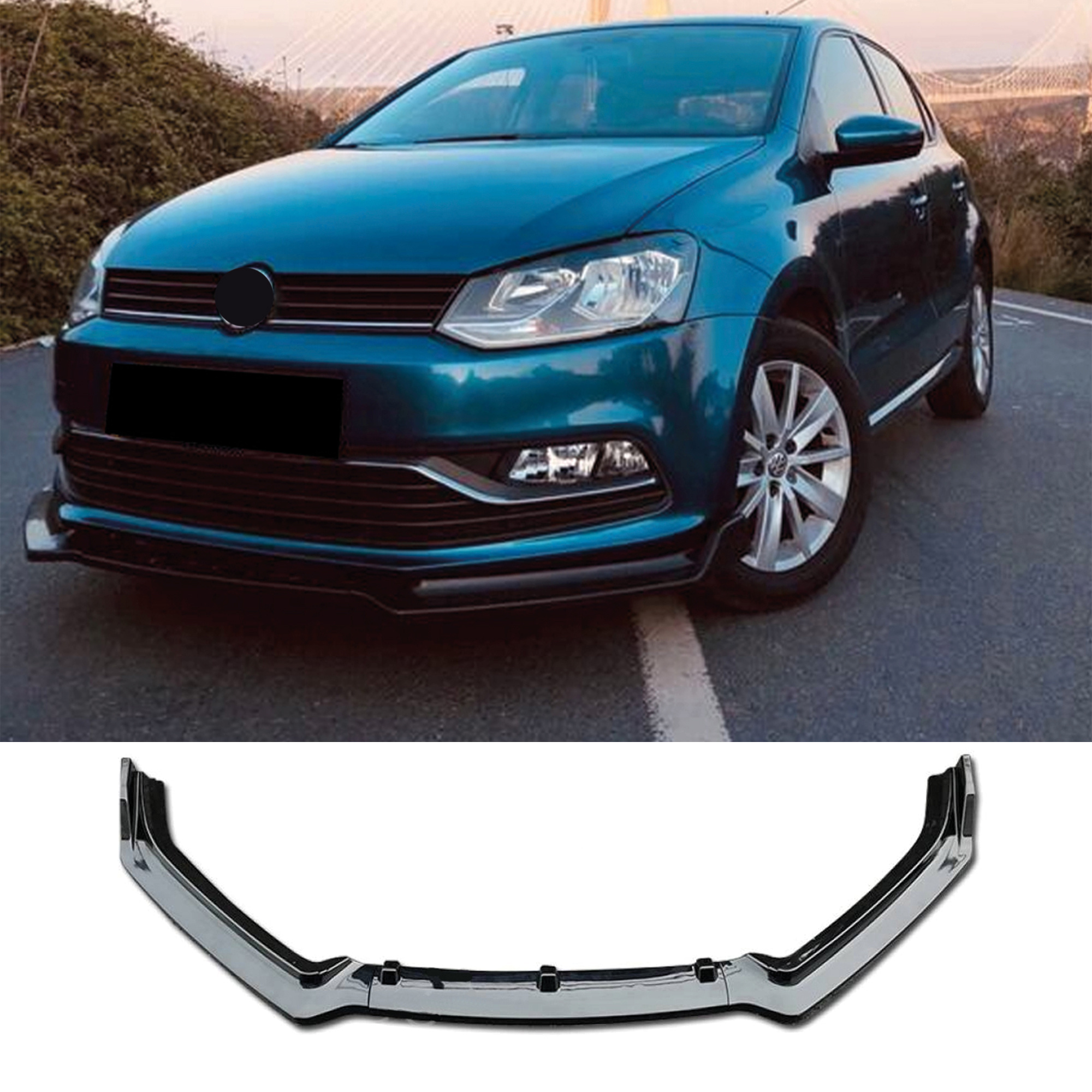 TEMU Front Bumper Lip Wrap For 2009-2017 Universal Model Model 3pcs All Cars Adjustable Universal Car Tuning