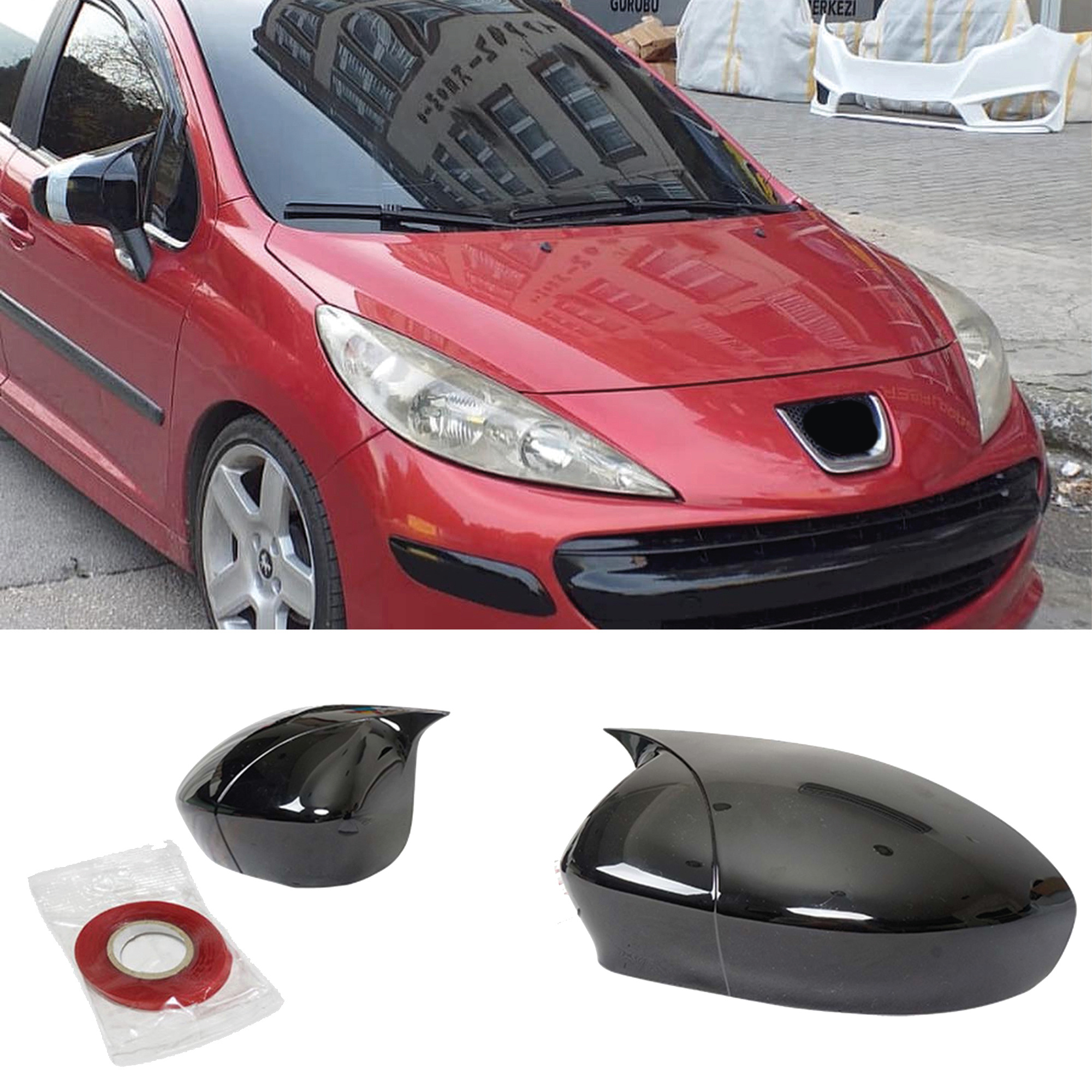 TEMU Coprivara per 2006-2012 Accessorio Copertura specchio BAT MODEL Copertura specchio retrovisore