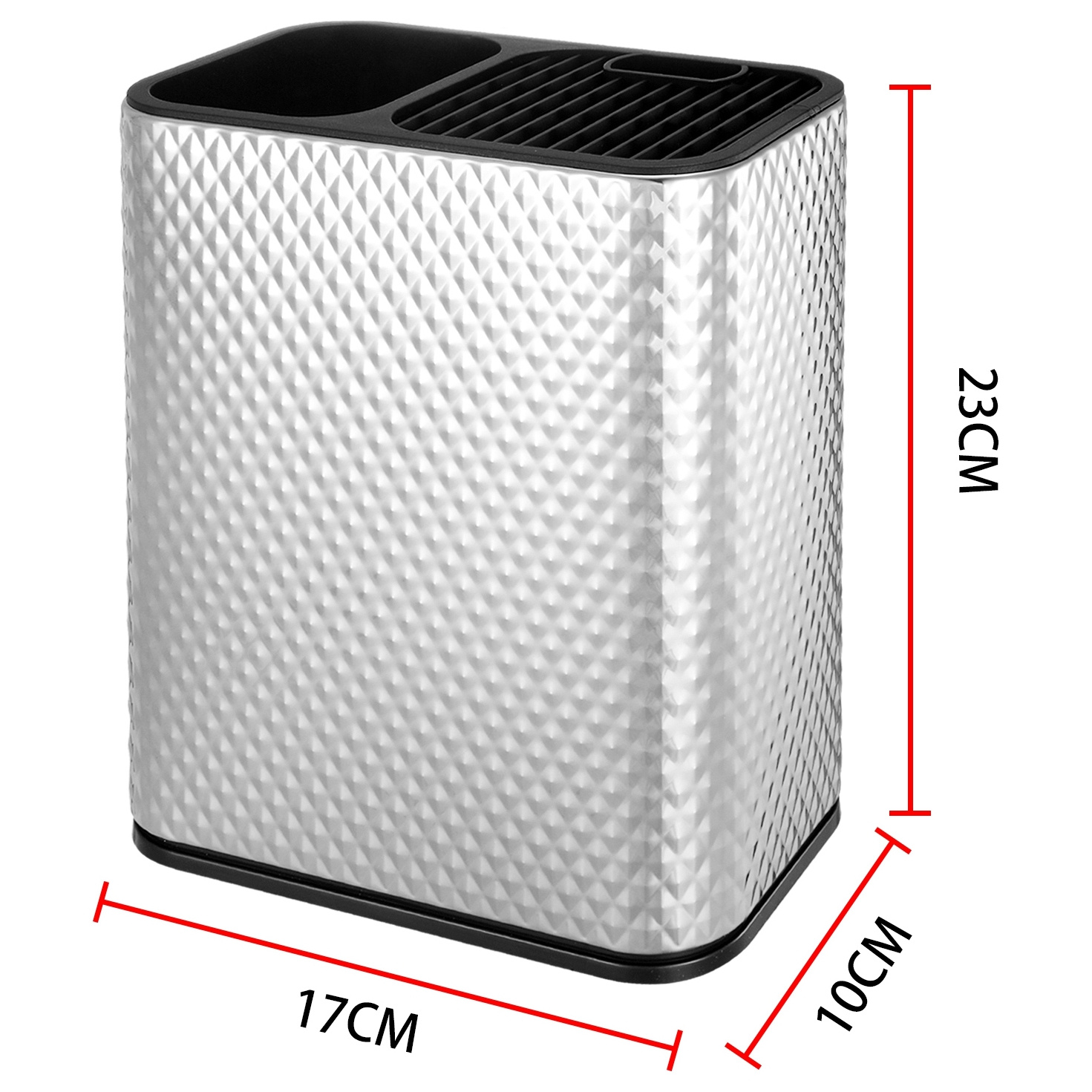 TEMU 1pc Organizador Universal Seguro para Cocina, Estante Vacío para Utensilios, Diseño Multirranura para Diversas Herramientas de Cocina,