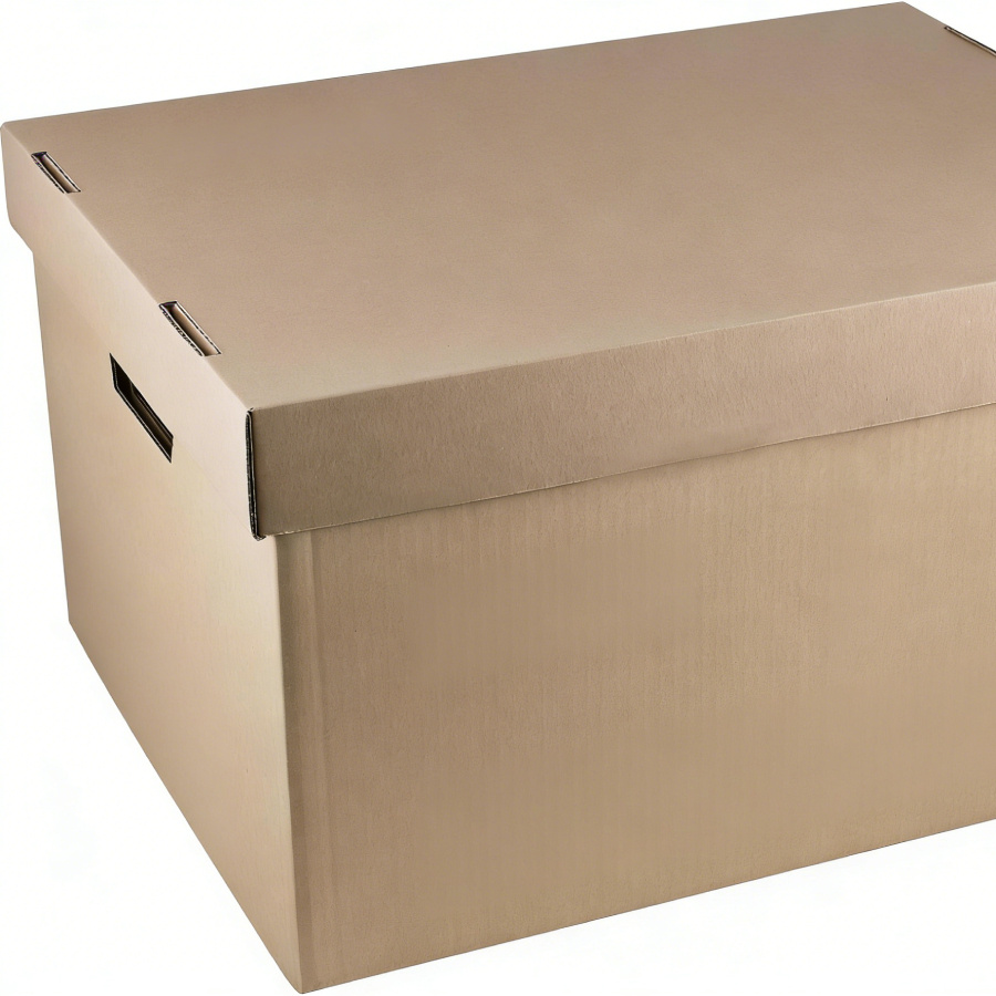 TEMU Cajas para mudanza, pack de 6, 300X225X121MM, cajas de cartón con , versátiles, fáciles de transportar, adecuadas para embalaje, transporte y