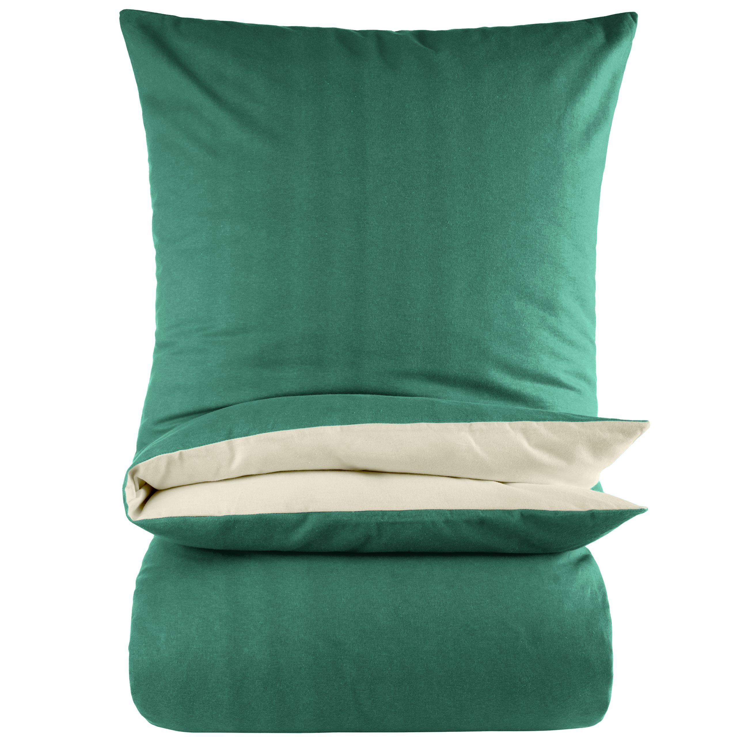 Image of Fine-biber Bedding Set 135x200 2pcs - 1x Duvet Cover + 1x Pillowcase - Flannel Bedding - Zipper - Warm Fluffy And Cozy - Modern Designs