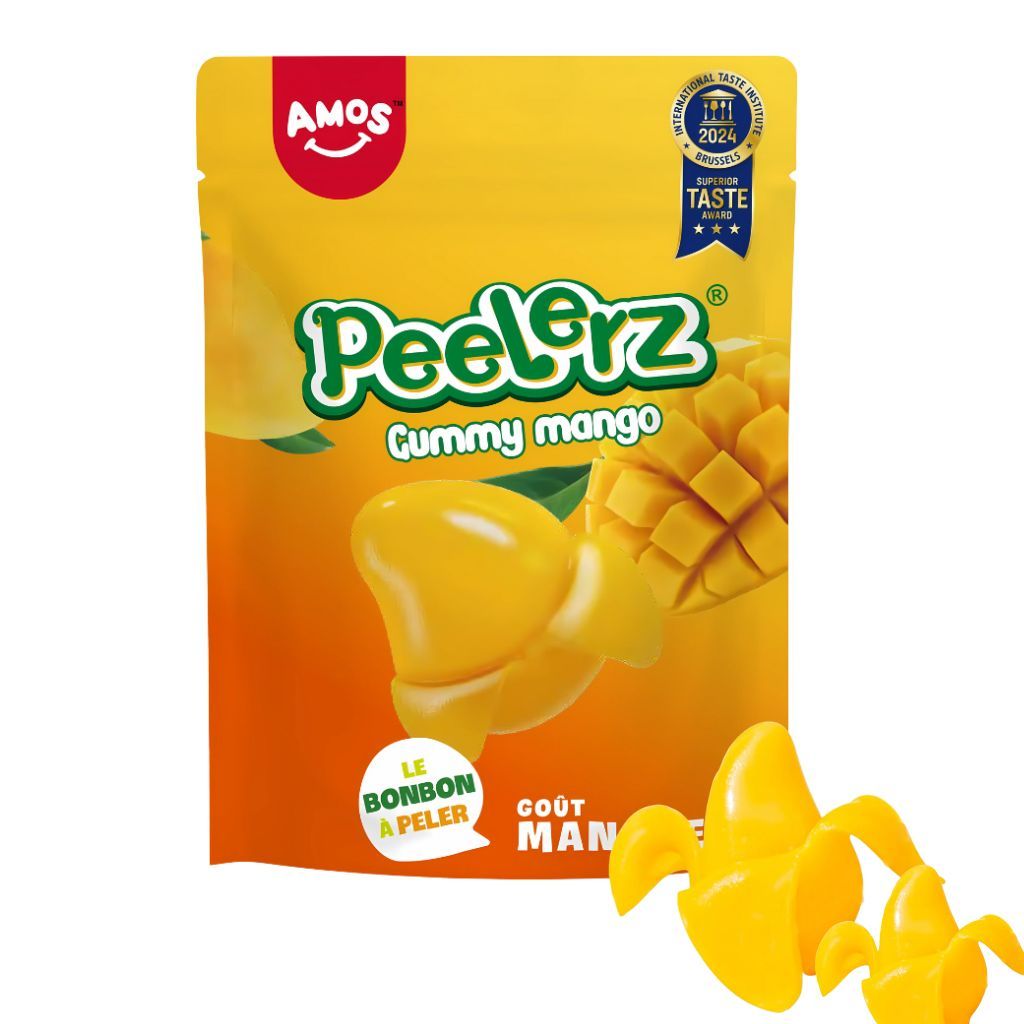 Amos Peelerz Mango - Pack Of 6 Bags, 120g Each