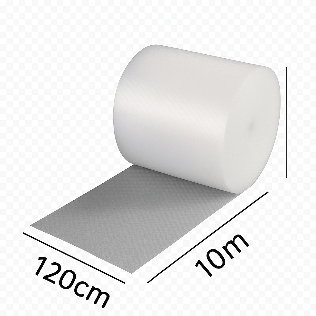 E-shop 120cm x 10m Blasenverpackungsfolie schützt Produkte, dämpft Blasen und absorbiert Stöße - geeignet für den sicheren Transport von Kartons und