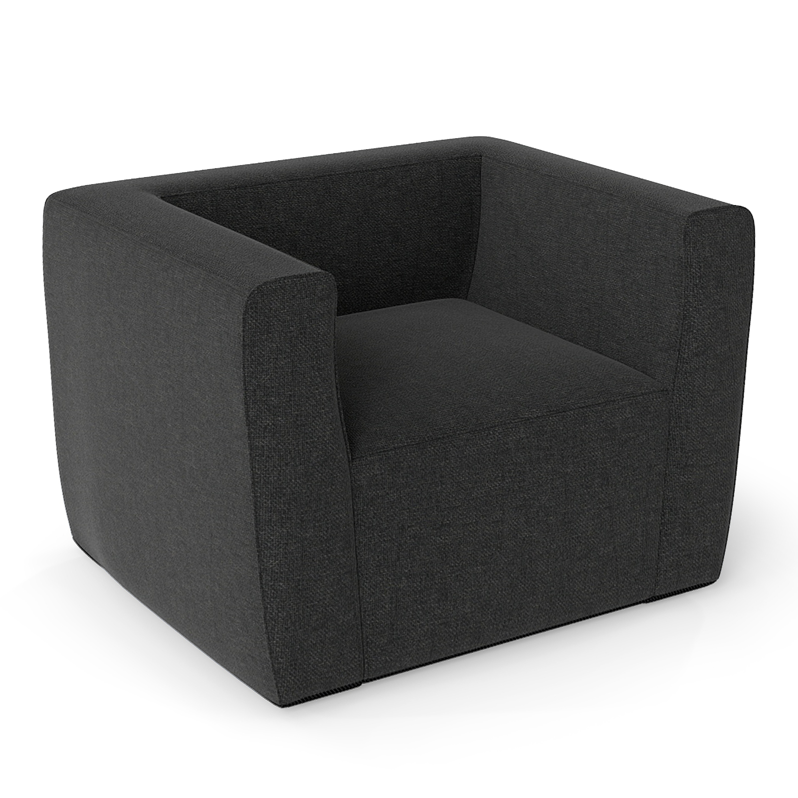 Image of Inflatable Sofa, Portable Blow Up Couch With Detachable Cover, Wide Armrests & Spacious Seat, Single Lounger Air Sofa Chair For Living Room, Study, Bedroom, Office, Grey
