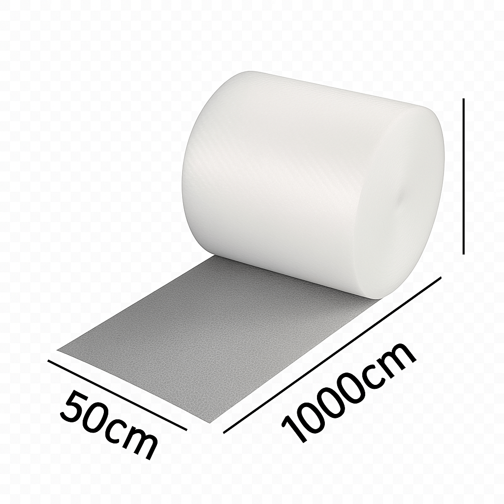 E-shop 50cm x 1000cm Blasenverpackungsfolie schützt Produkte, dämpft Blasen und absorbiert Stöße - geeignet für den sicheren Transport von Kartons und