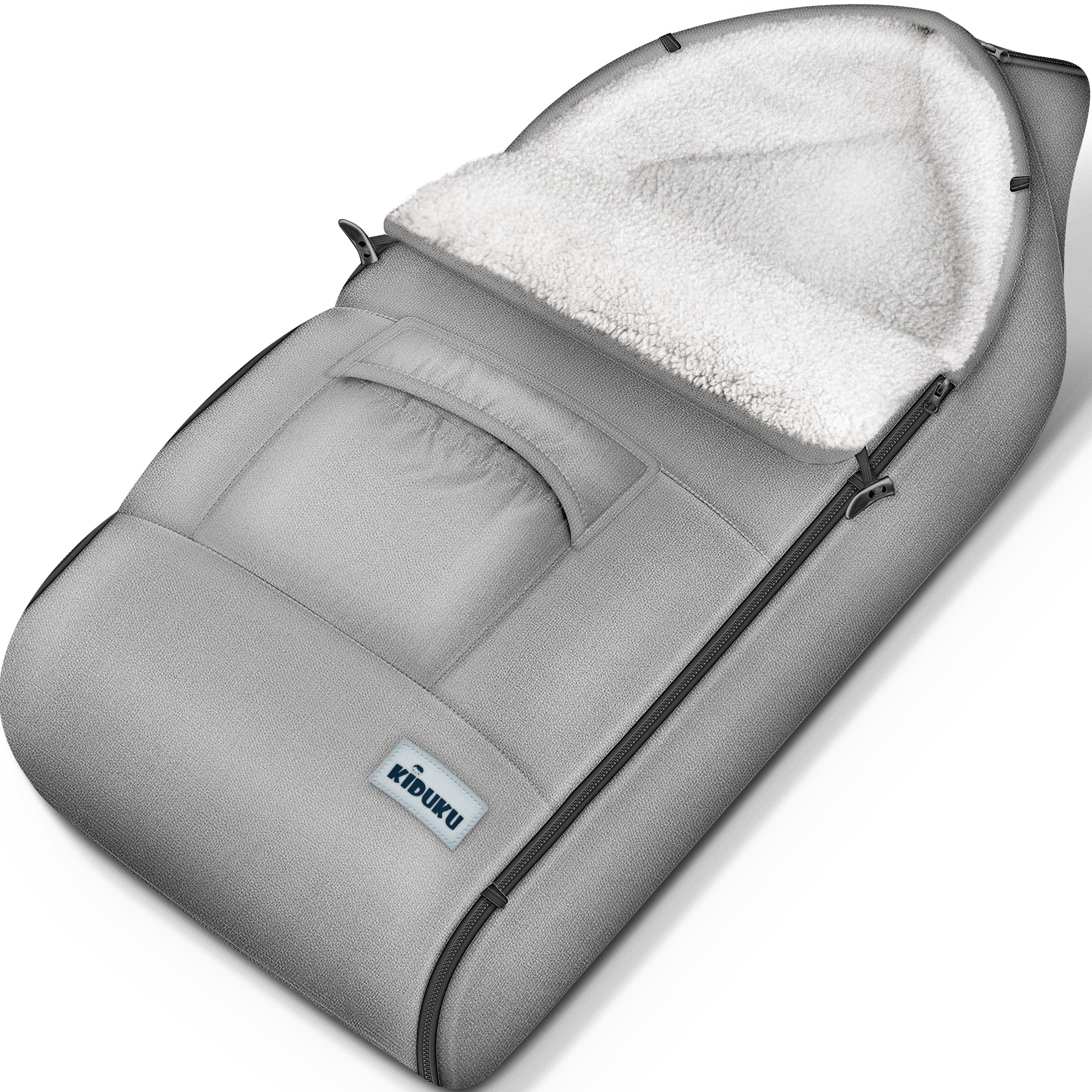 ® Wintervoetenzak voor Wandelwagen, Buggy, Jogger - Wasbare Babyvoetenzak | Wintervoetwarmer voor Autostoeltje voor Baby's met Rits & Zak