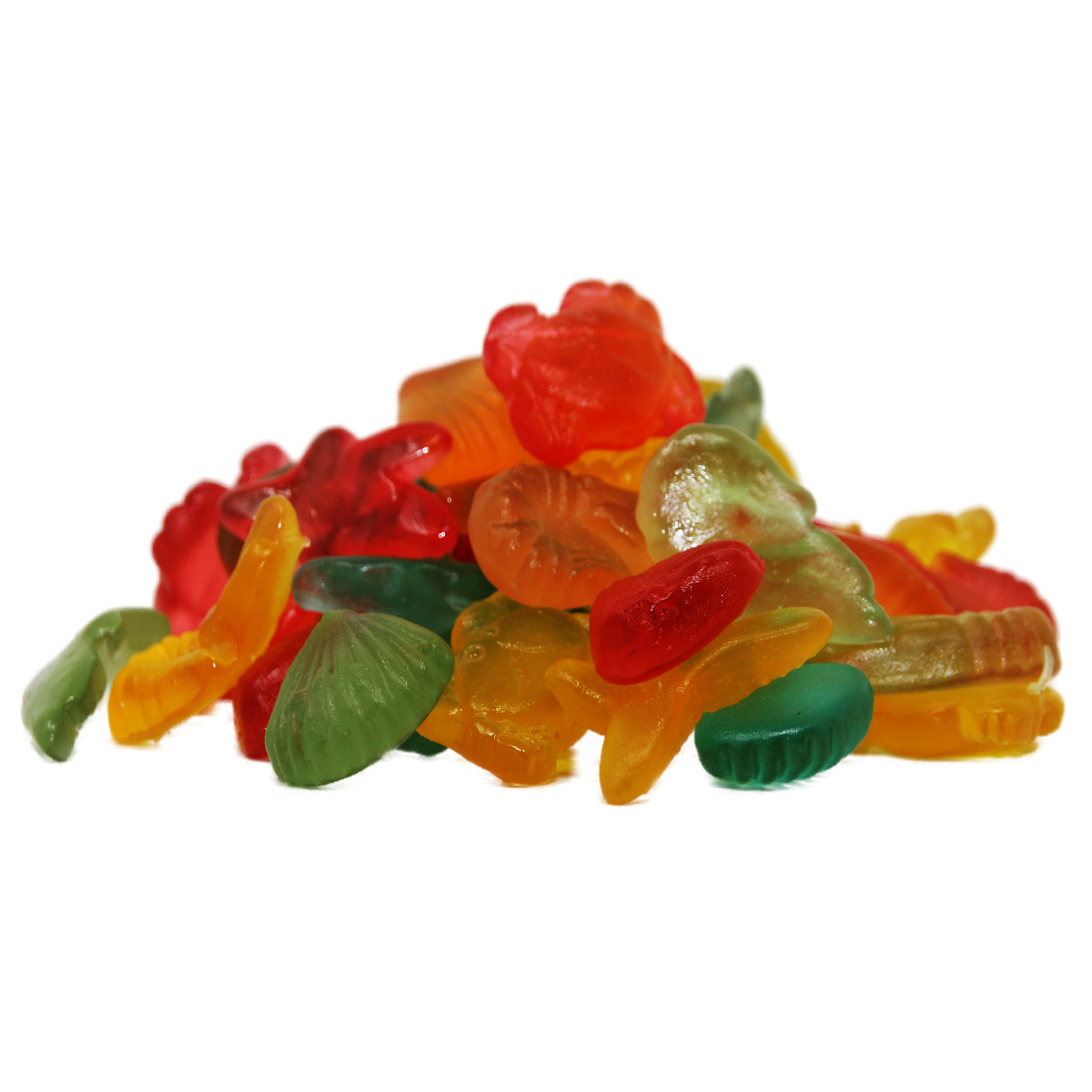 Fruit Gum Sweet Sea Creatures Without Sugar 4-fold Sorted 1000g