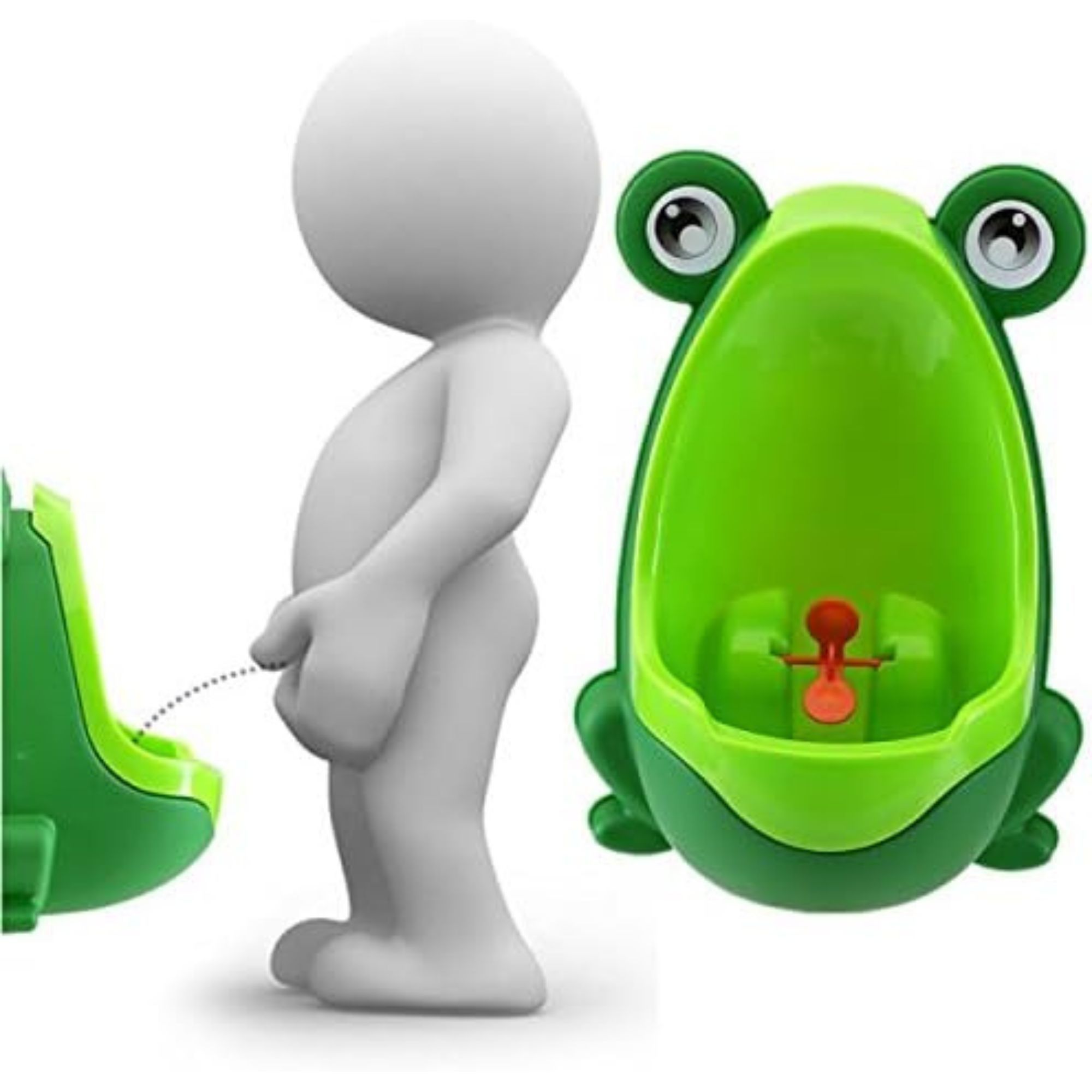 Dječji pisoar za odvikavanje od gaće s dizajnom za montažu na zid + DIY set narukvica za avanture, netoksičan i jednostavan za čišćenje