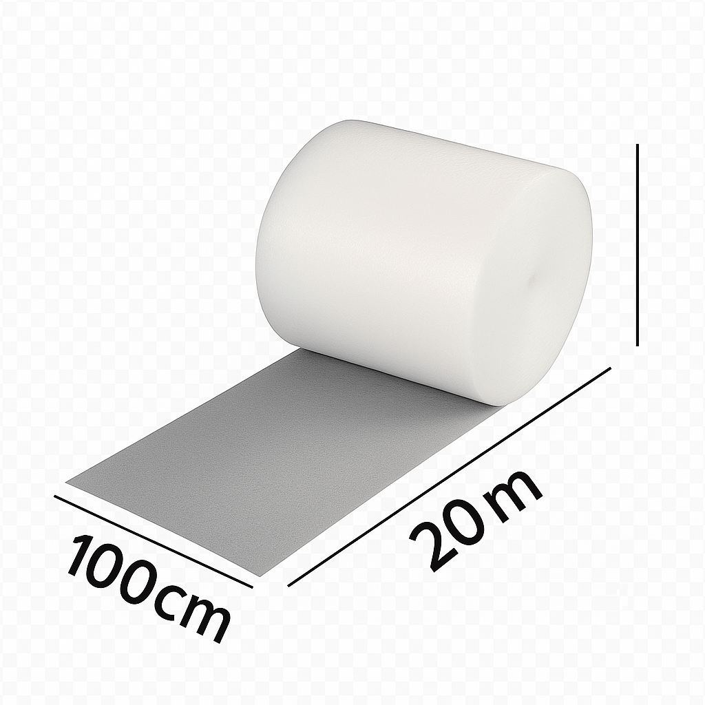 E-shop 100cm x 20m Blasenverpackungsfolie schützt Produkte, dämpft Blasen und absorbiert Stöße - geeignet für den sicheren Transport von Kartons und